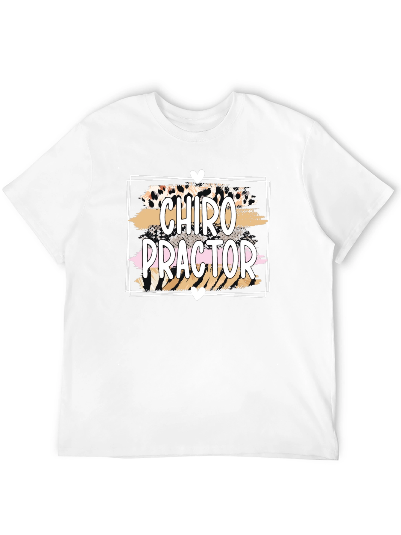 Chiropractor T-Shirt - Leopard Print Design
