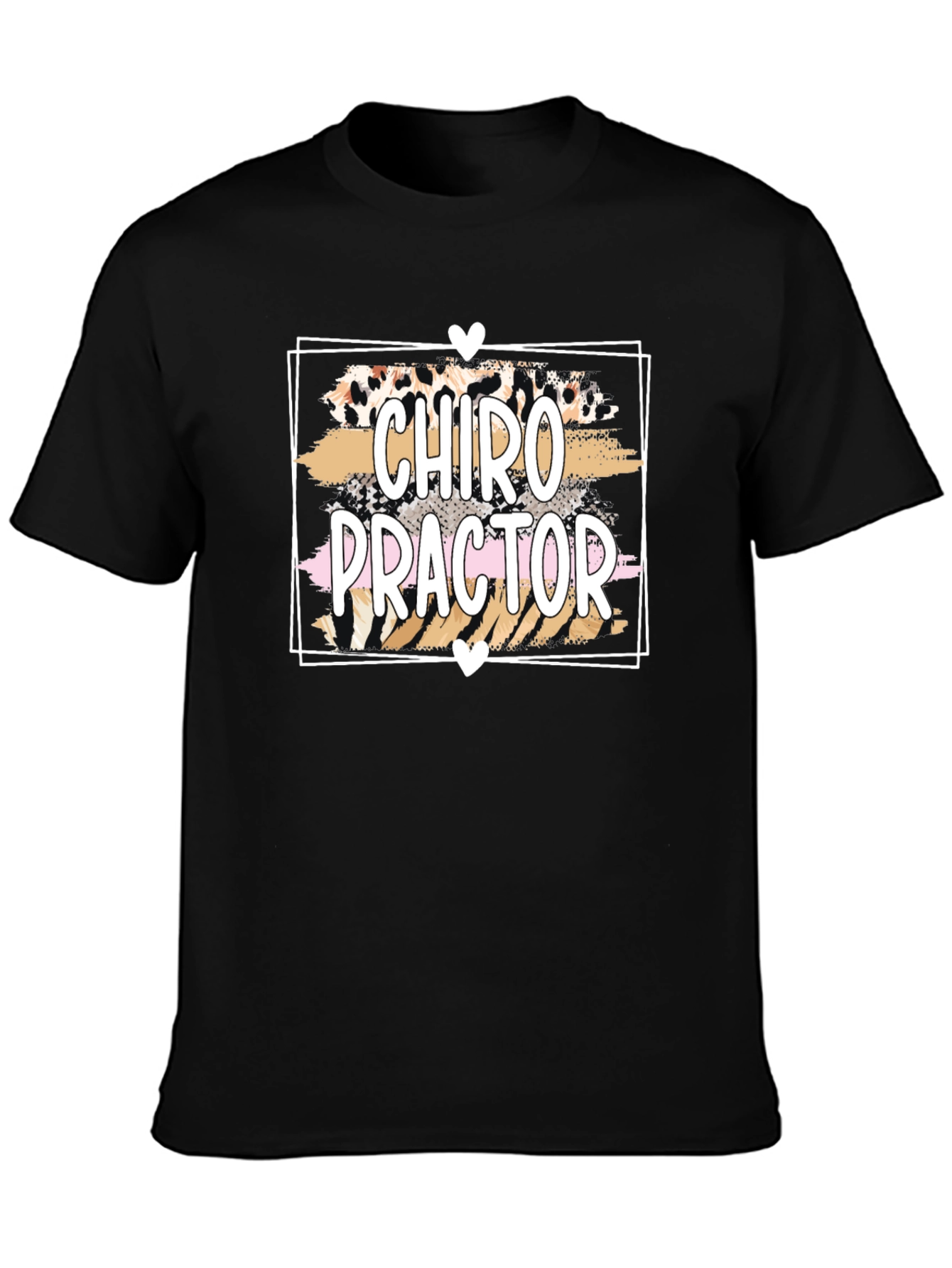 Chiropractor T-Shirt - Leopard Print Design