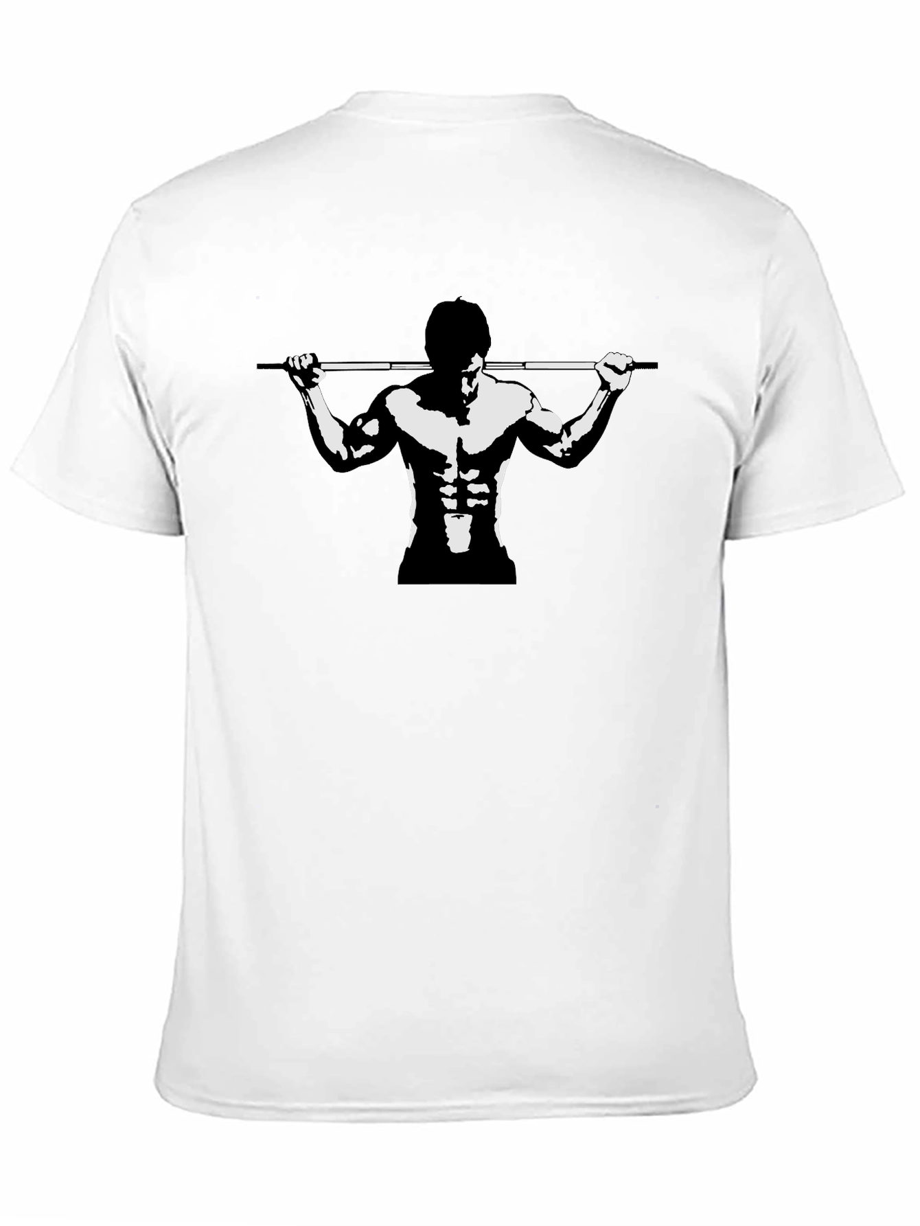 Black Graphic Tee - Gym Bodybuilder Design