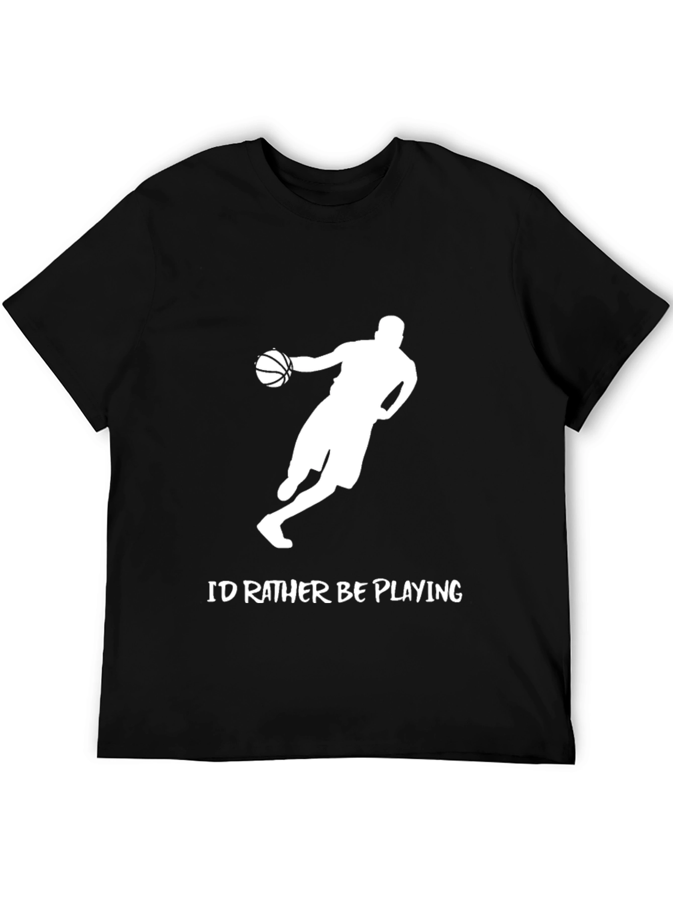 Basketball Player Graphic T-Shirt - Id Rather Be Playing