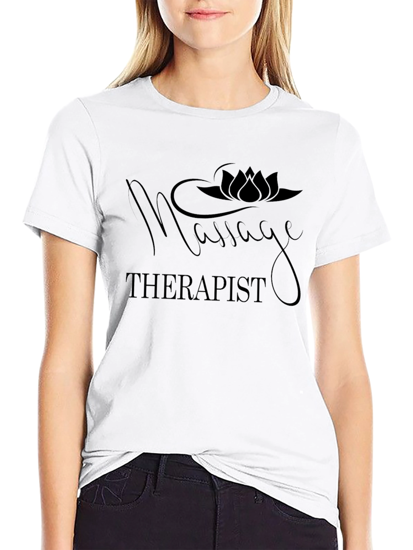 Massage Therapist Lotus Flower T-Shirt