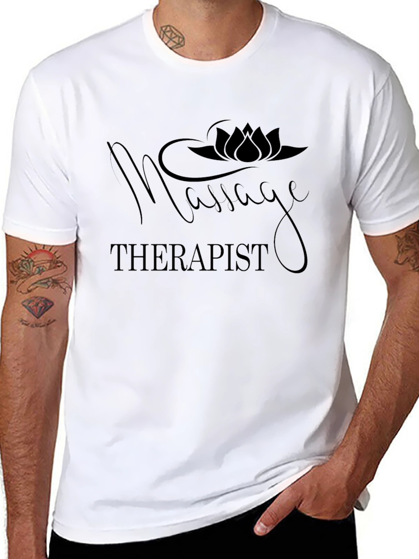 Massage Therapist Lotus Flower T-Shirt