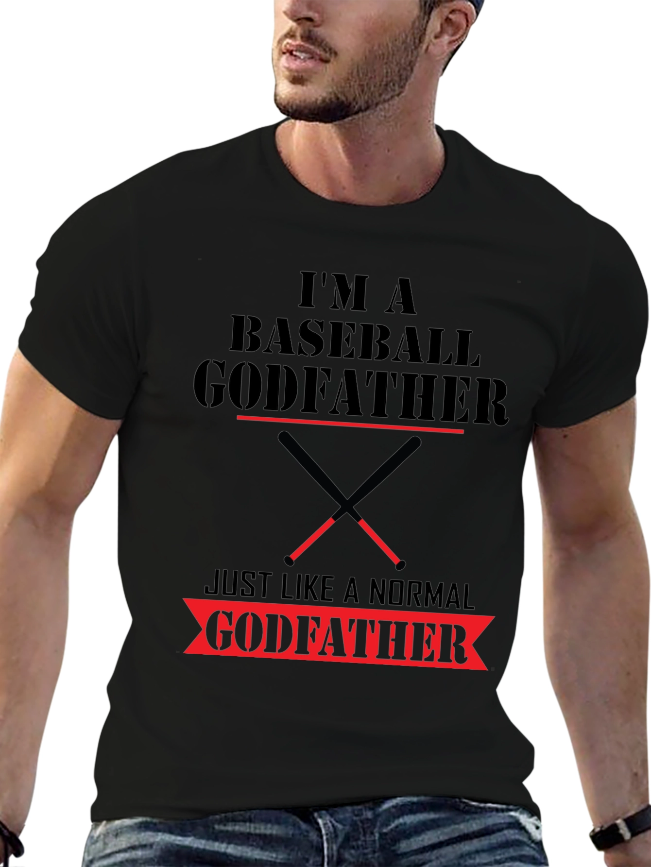 Baseball Godfather T-Shirt - Funny Graphic Tee