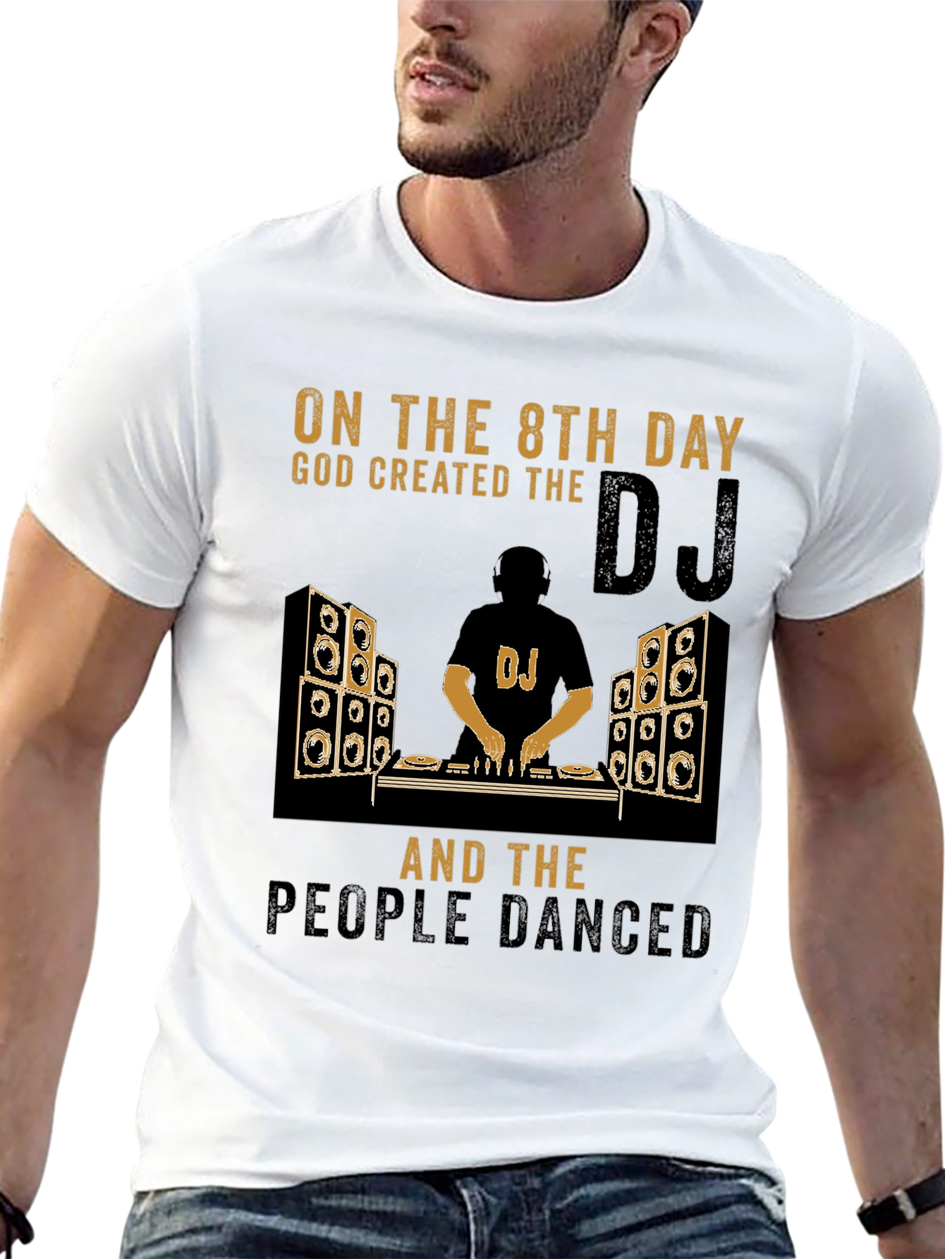 DJ God Created T-Shirt - Music Lover Tee