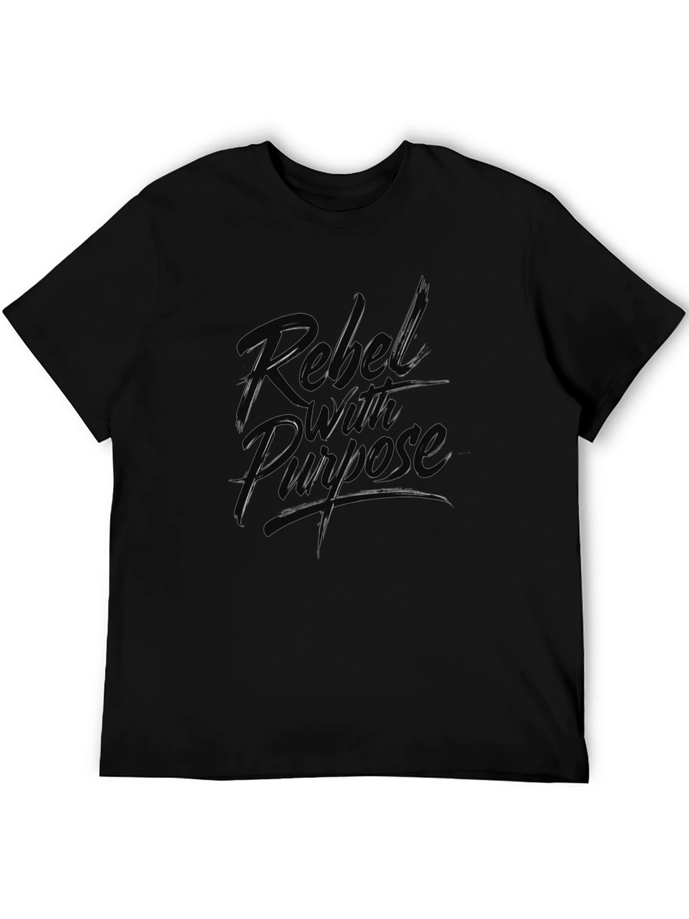 Rebel With Purpose Graphic Tee - Black