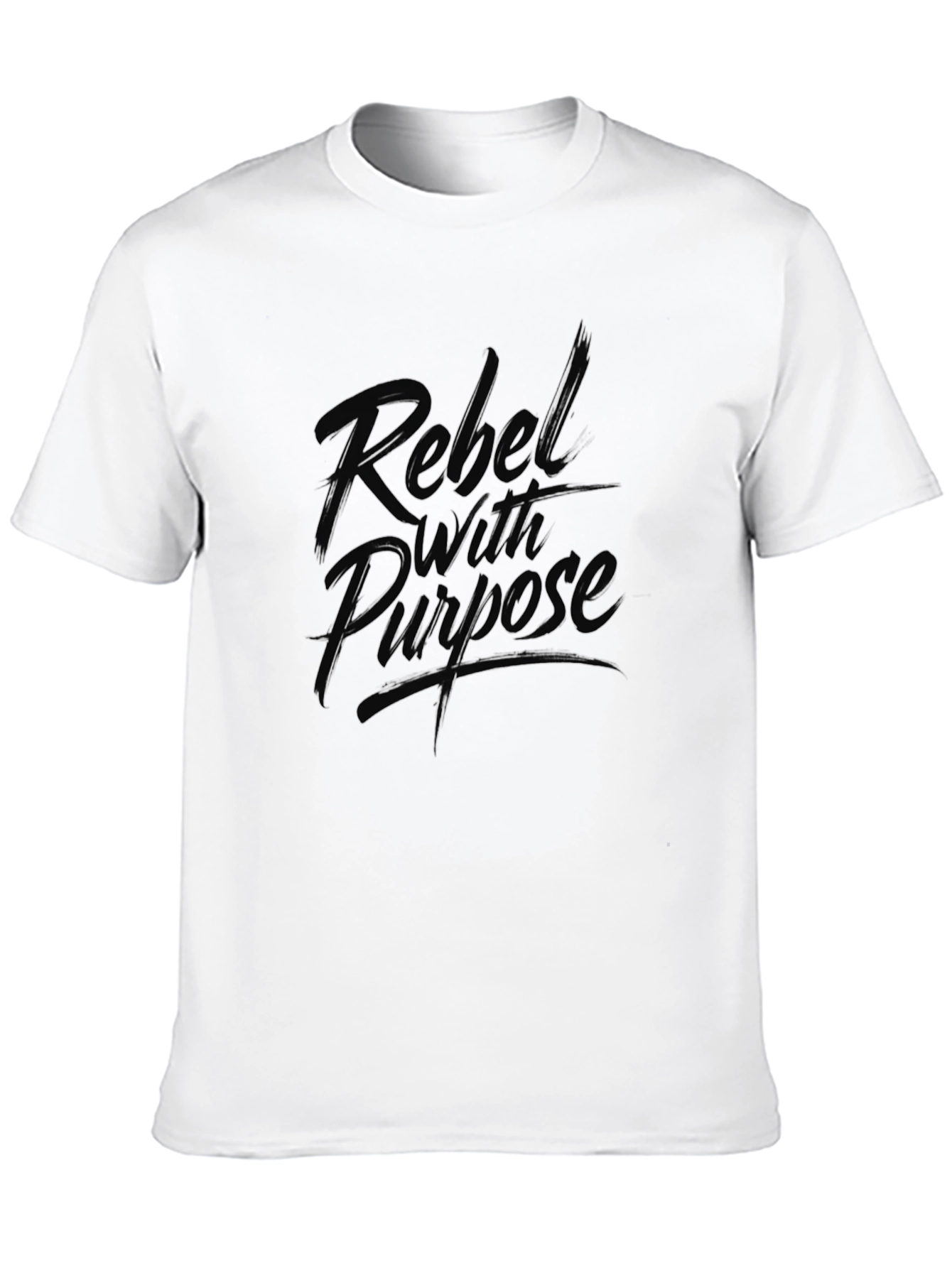 Rebel With Purpose Graphic Tee - Black