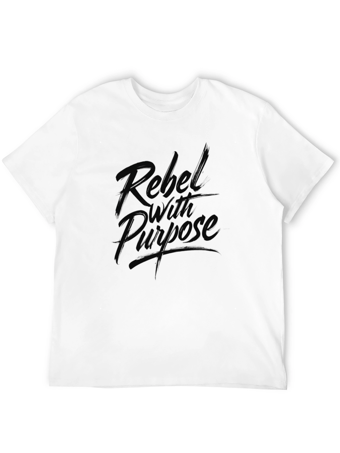Rebel With Purpose Graphic Tee - Black