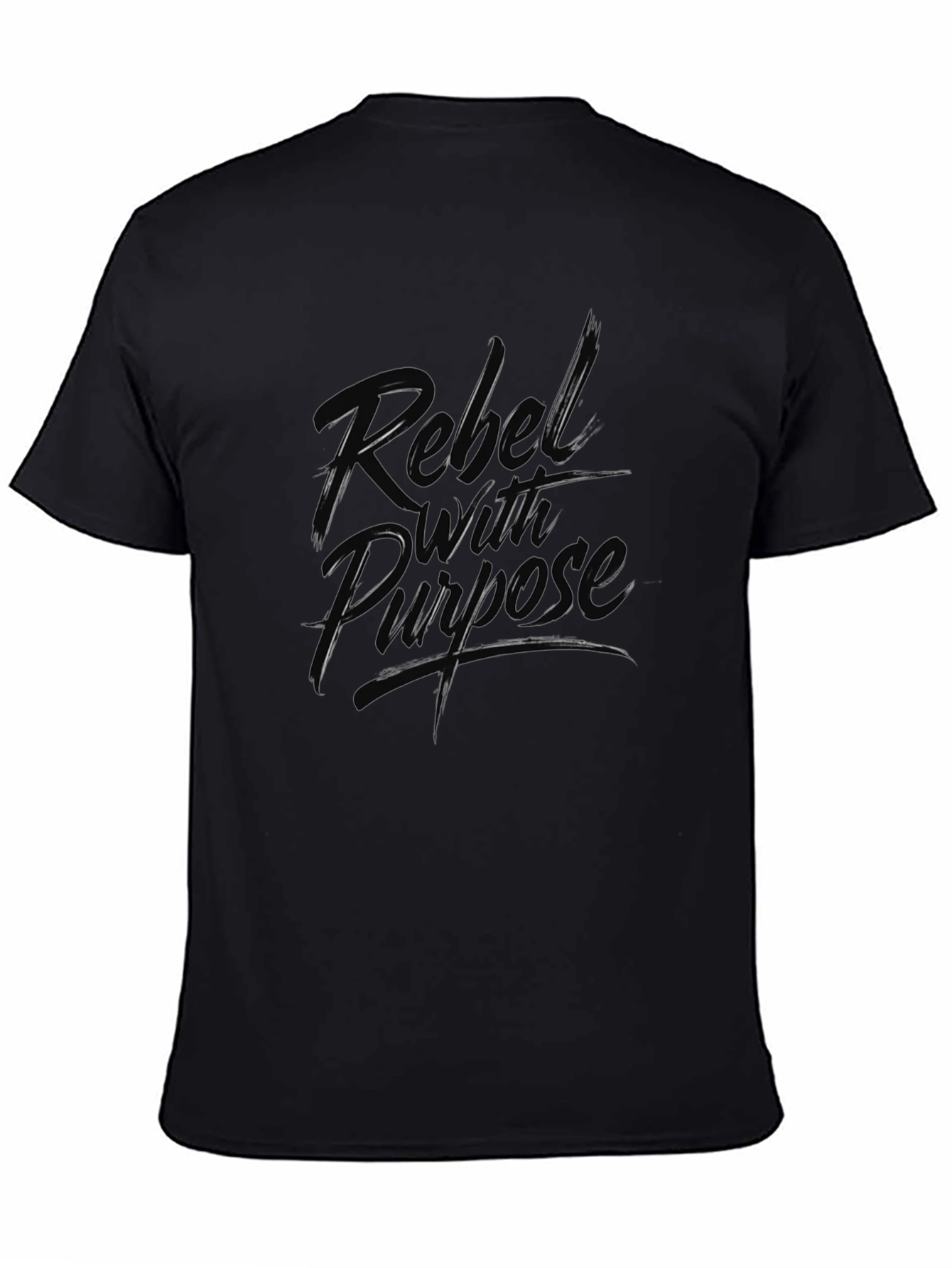 Rebel With Purpose Graphic Tee - Black