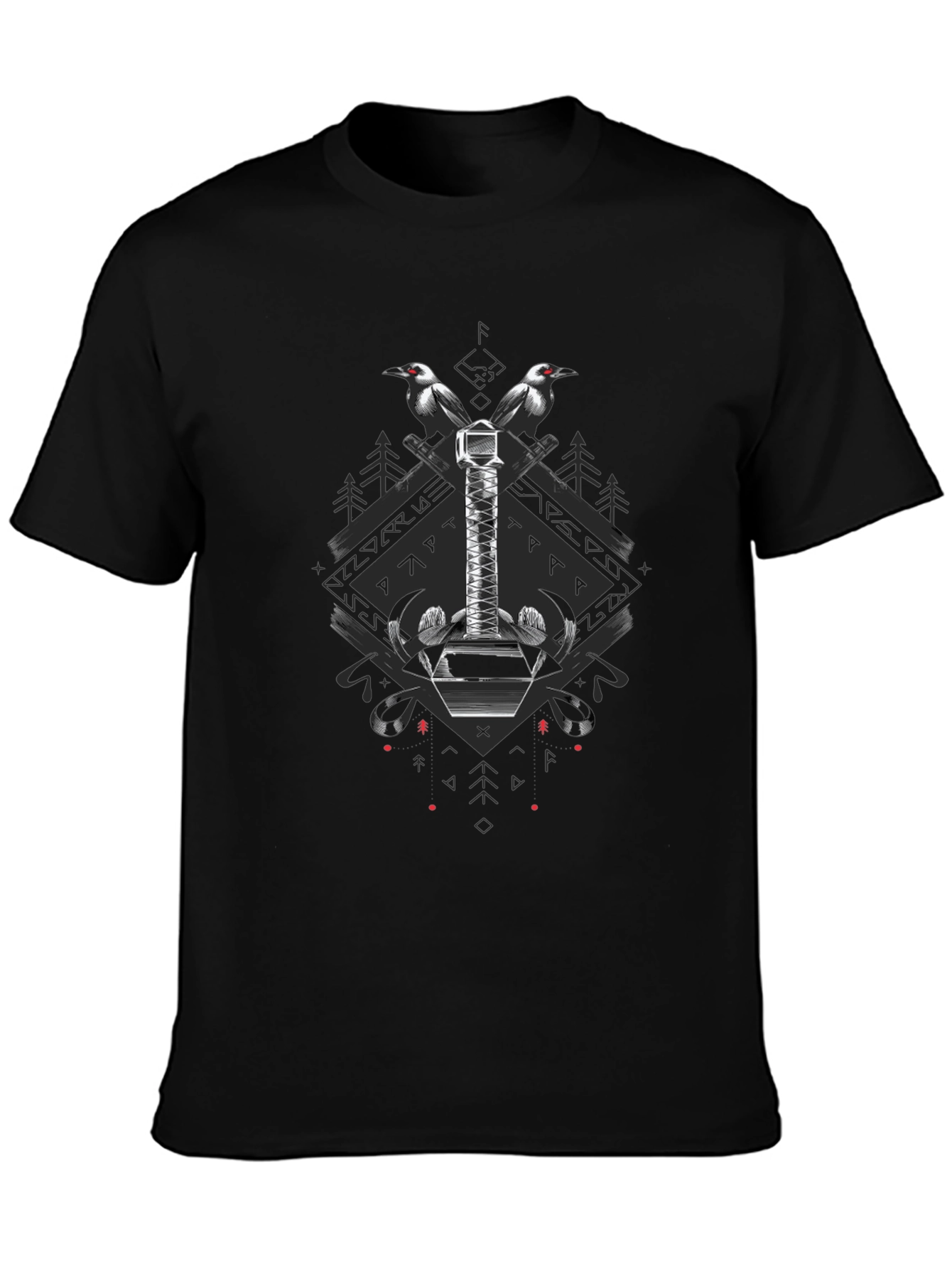Hammer Graphic Tee - Black Cotton Blend