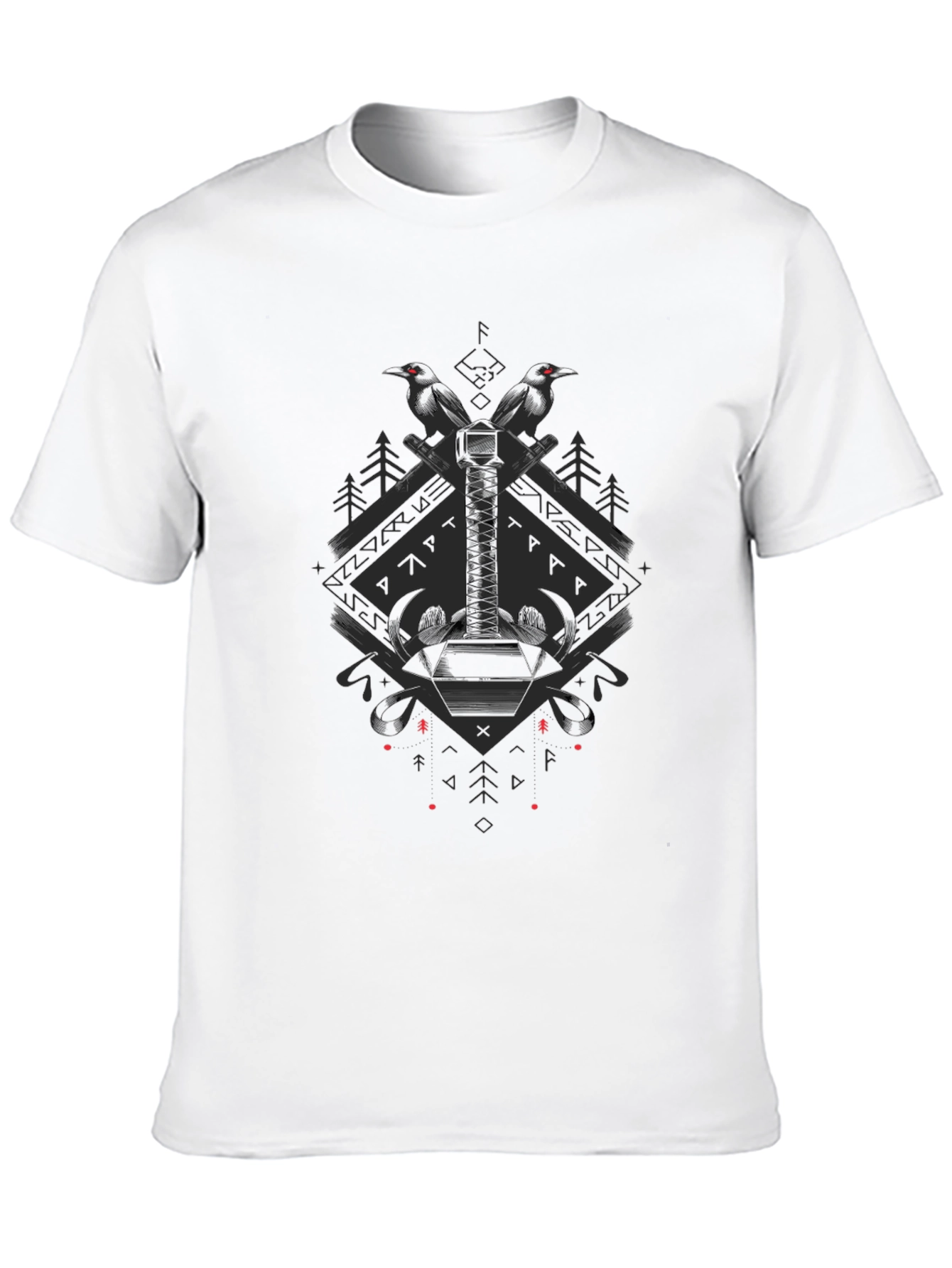 Hammer Graphic Tee - Black Cotton Blend