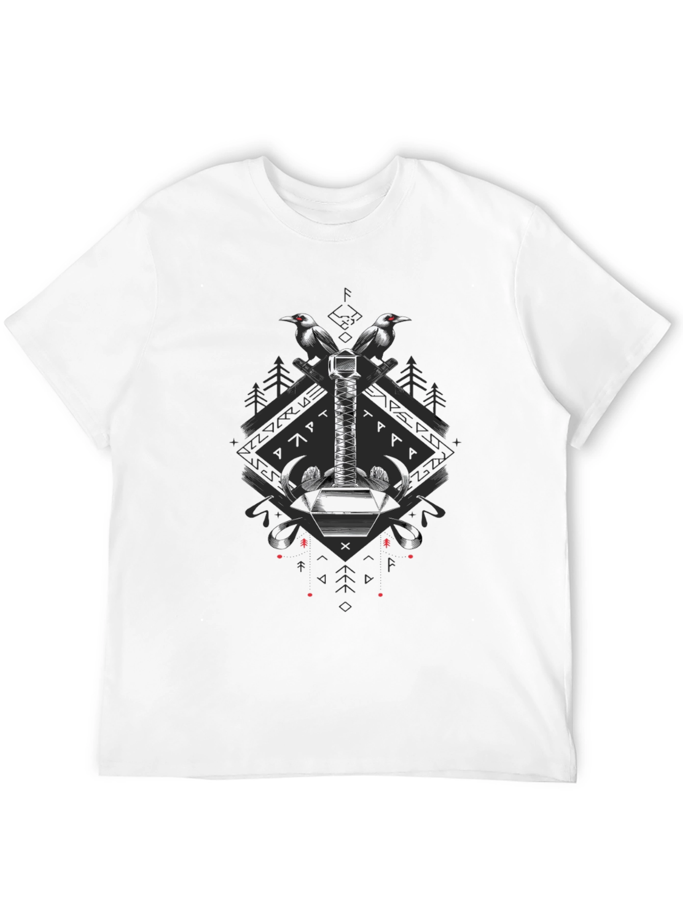 Hammer Graphic Tee - Black Cotton Blend