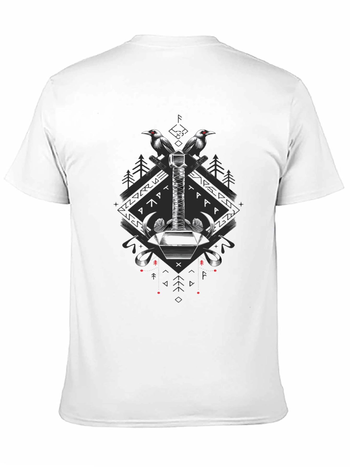 Hammer Graphic Tee - Black Cotton Blend