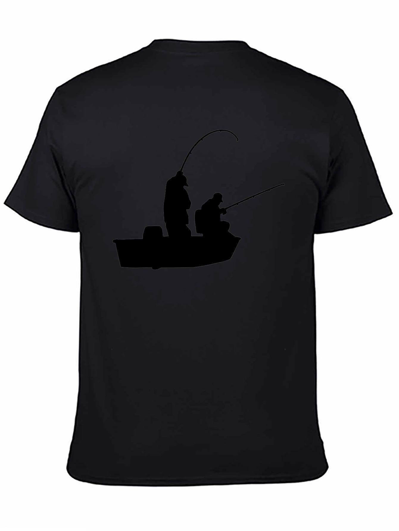Fishermens Silhouette Black T-Shirt