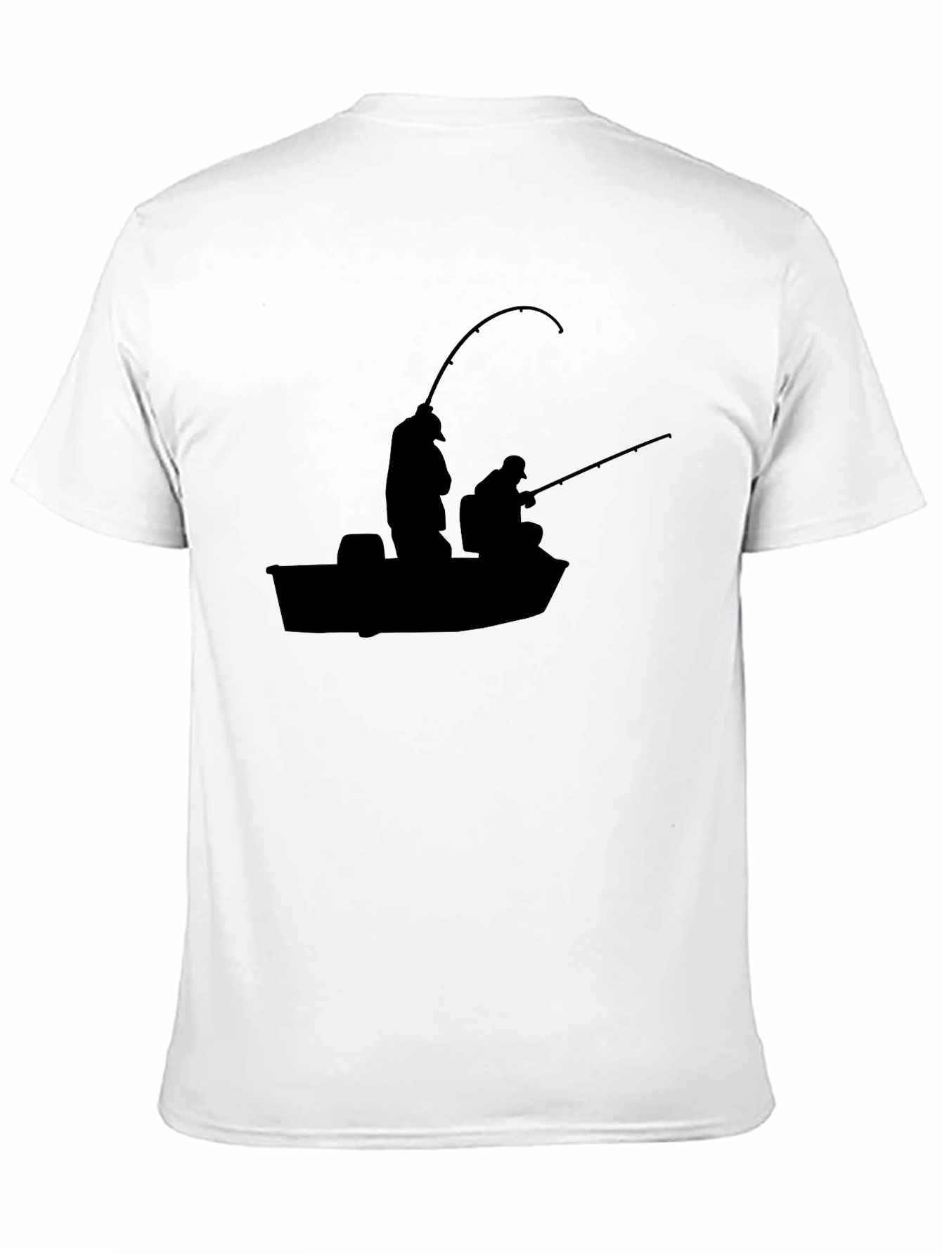 Fishermens Silhouette Black T-Shirt