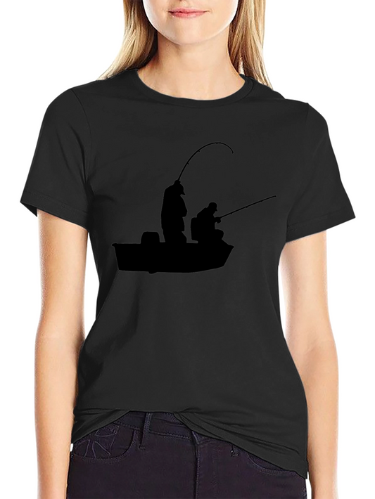 Fishermens Silhouette Black T-Shirt