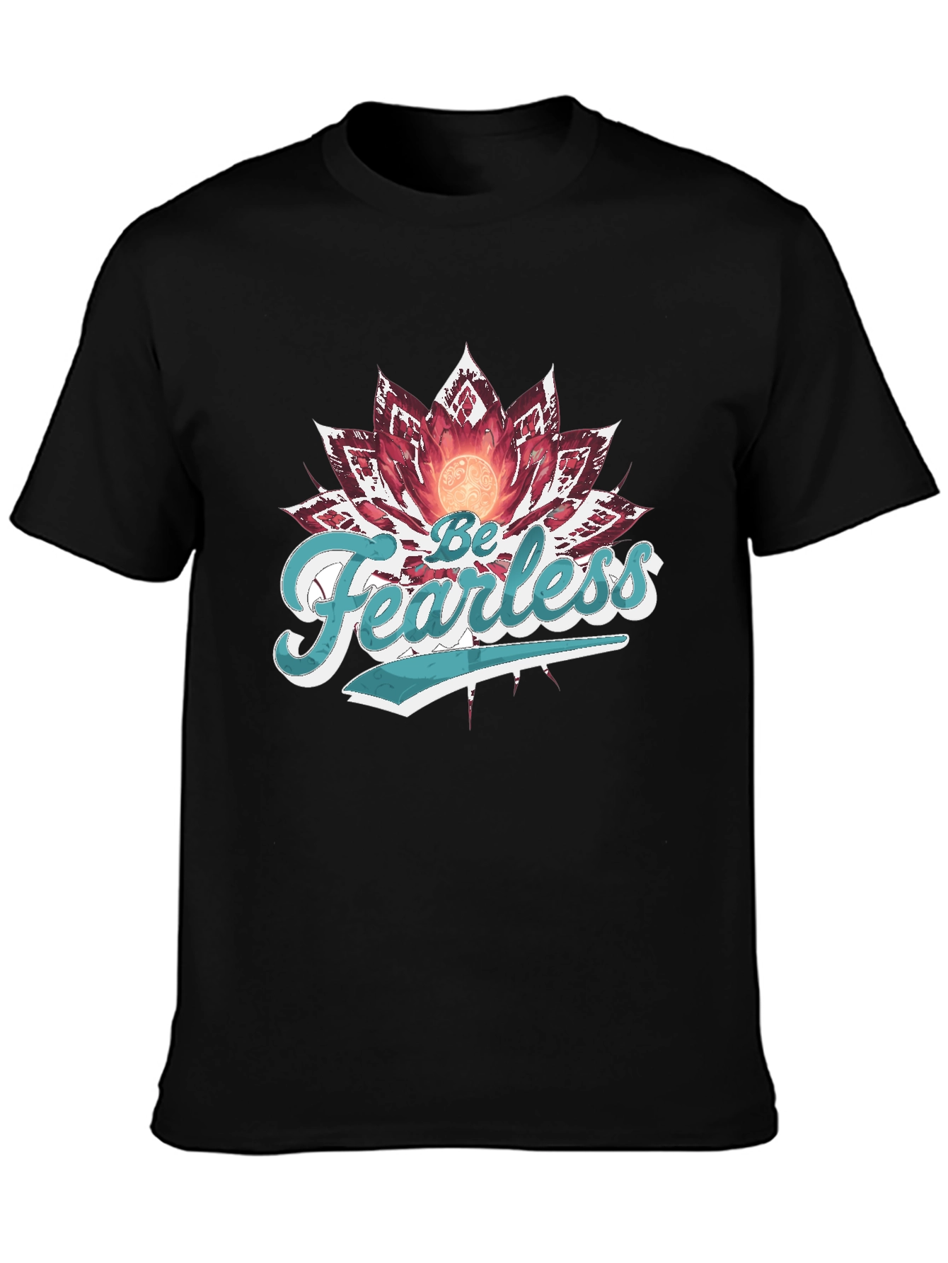 Be Fearless Lotus Graphic T-Shirt
