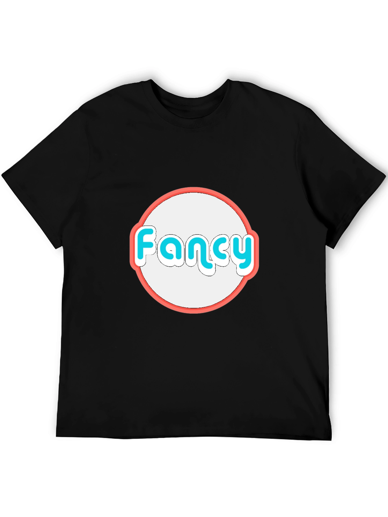 Fancy Graphic Tee - Black Cotton Blend