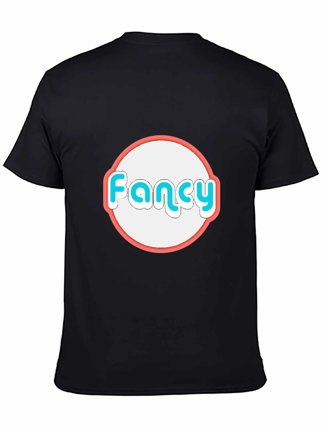 Fancy Graphic Tee - Black Cotton Blend