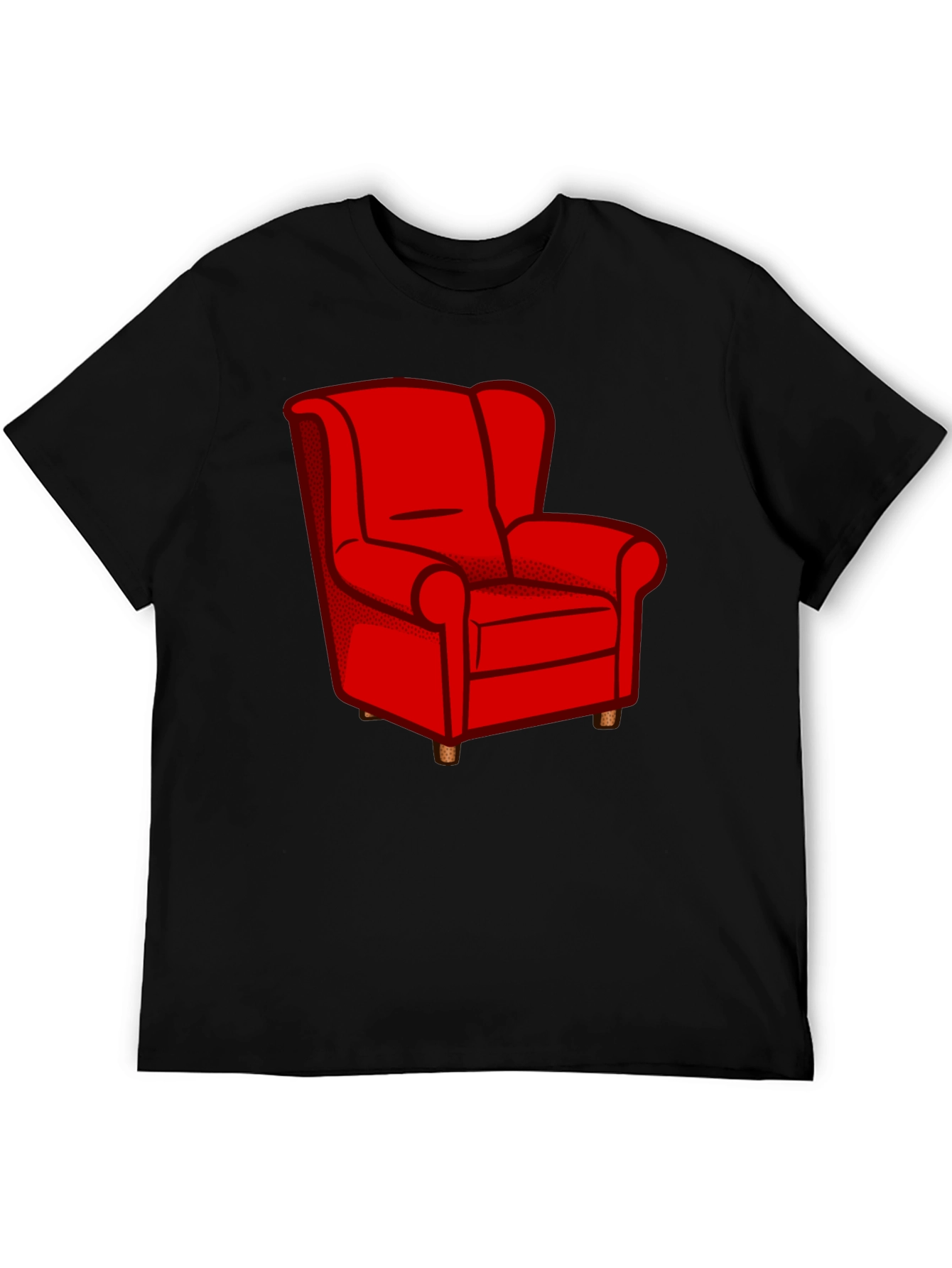 Red Armchair Graphic Tee - Comfortable Style