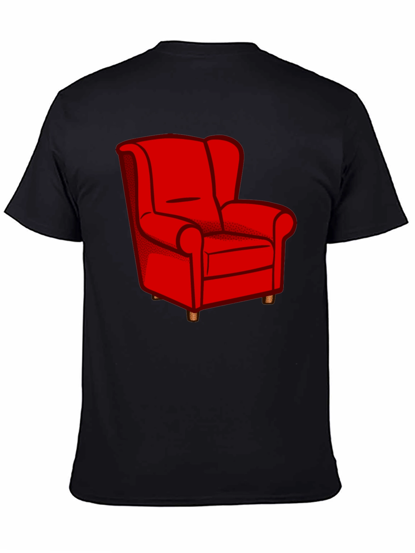 Red Armchair Graphic Tee - Comfortable Style