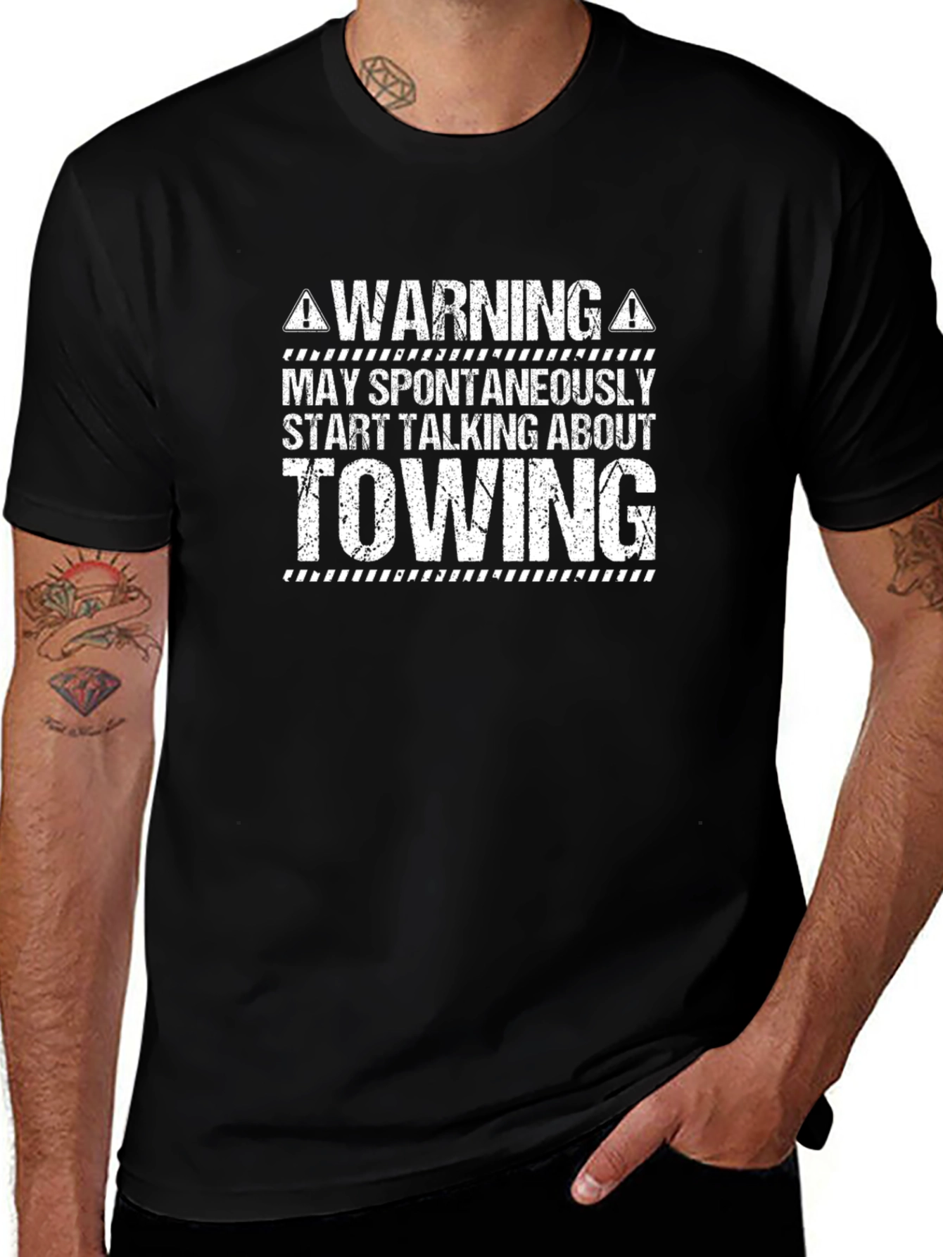 Warning Towing T-Shirt