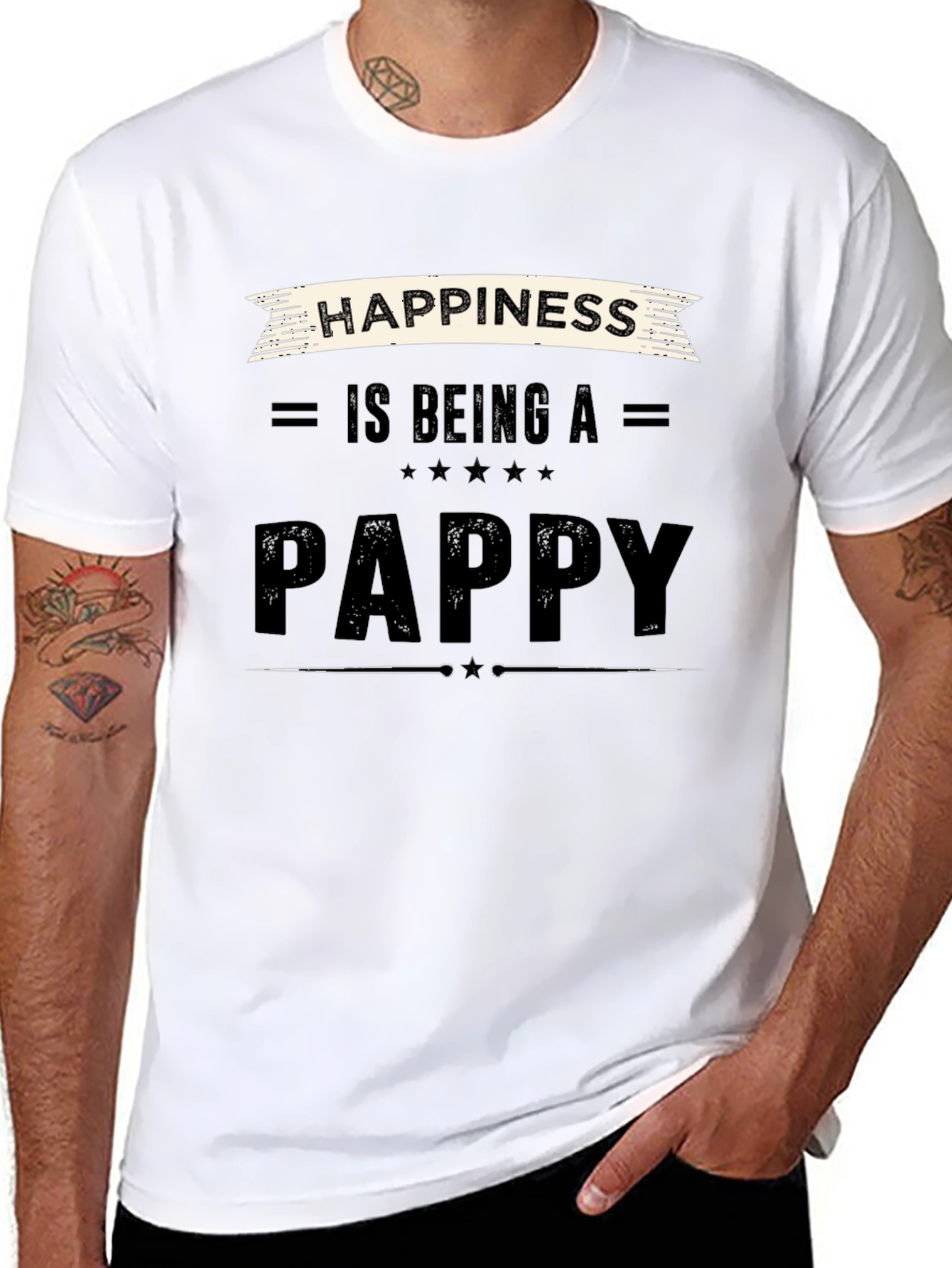 Happiness is Being a Pappy T-Shirt