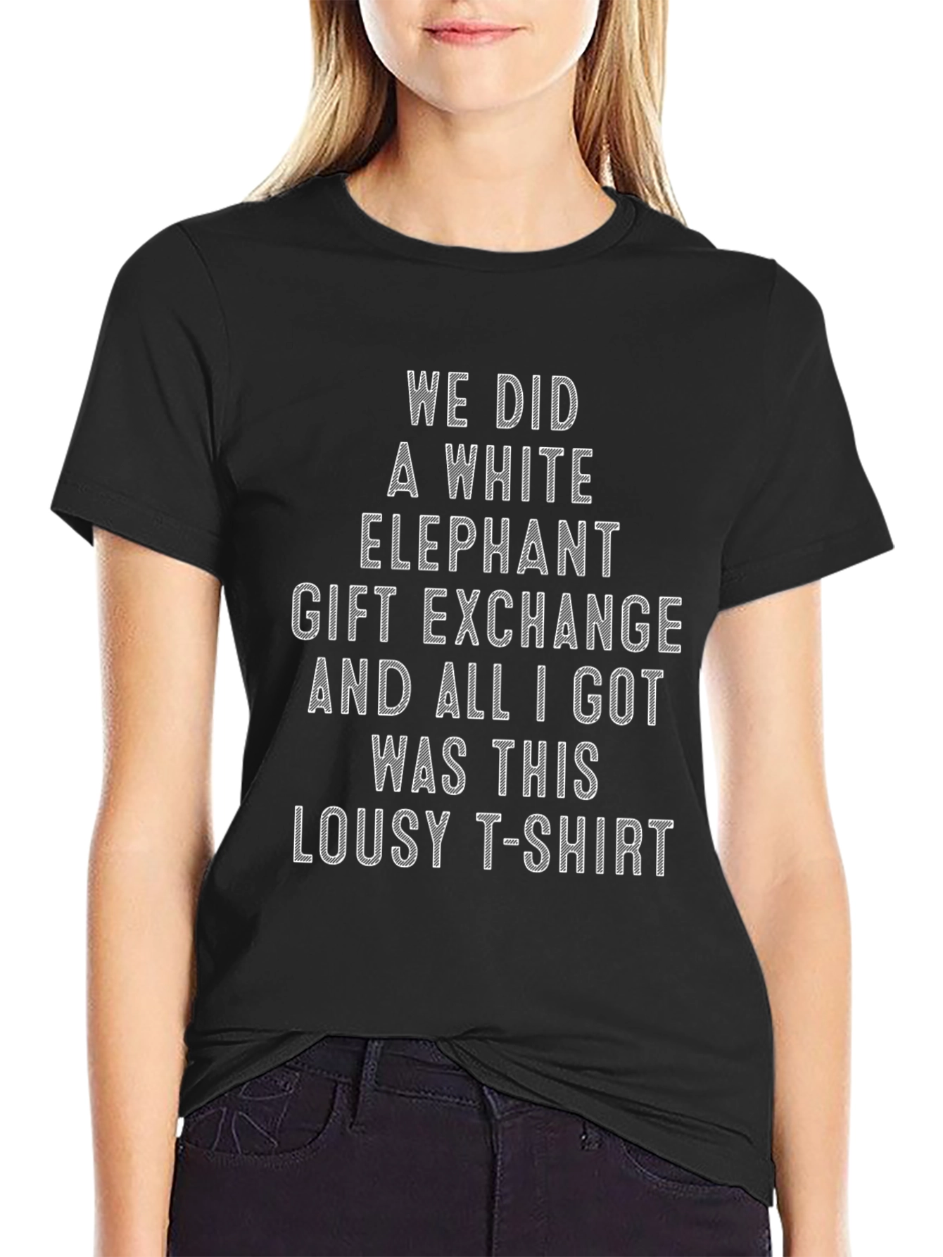 Funny White Elephant Gift Exchange T-Shirt