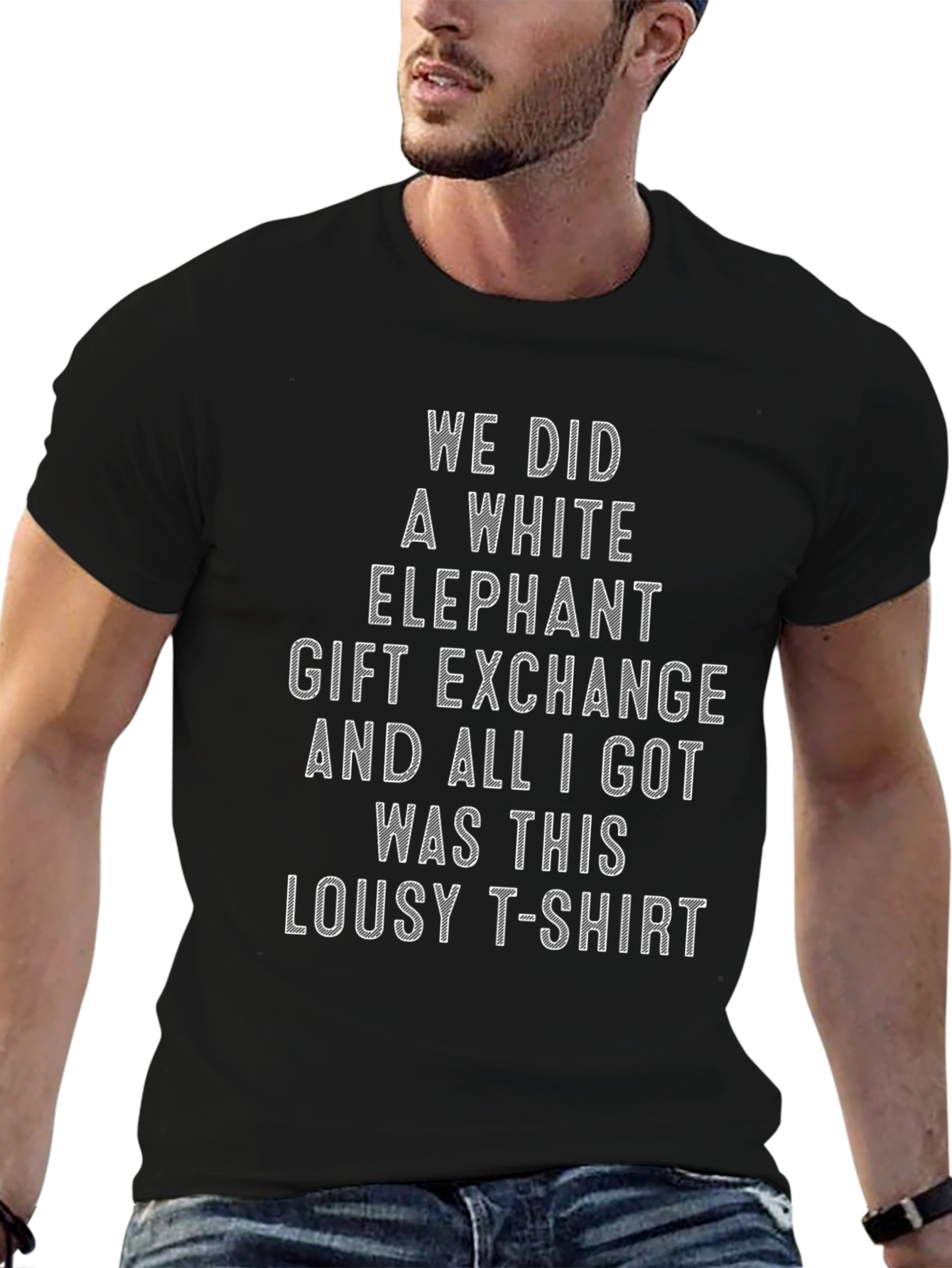 Funny White Elephant Gift Exchange T-Shirt