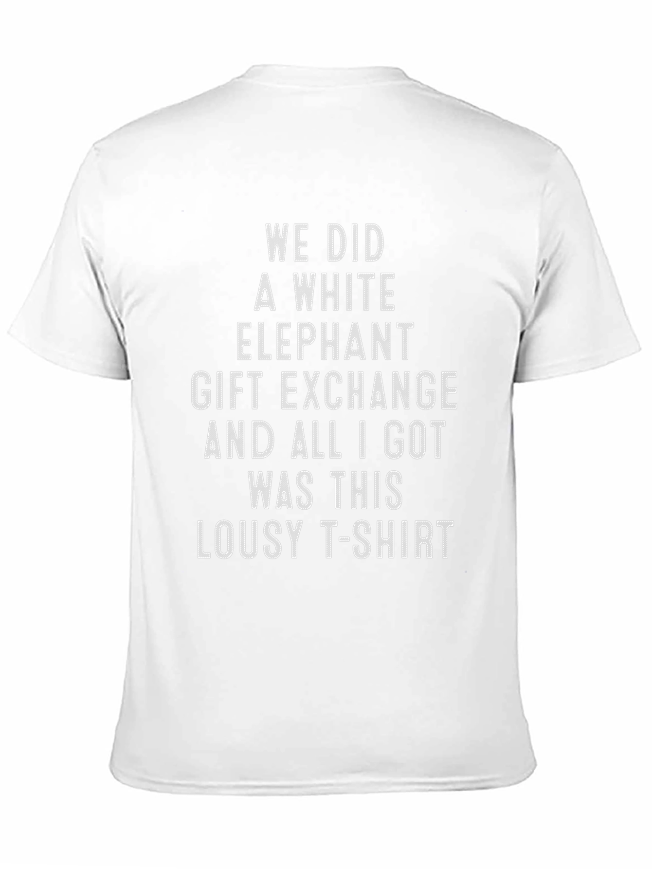 Funny White Elephant Gift Exchange T-Shirt