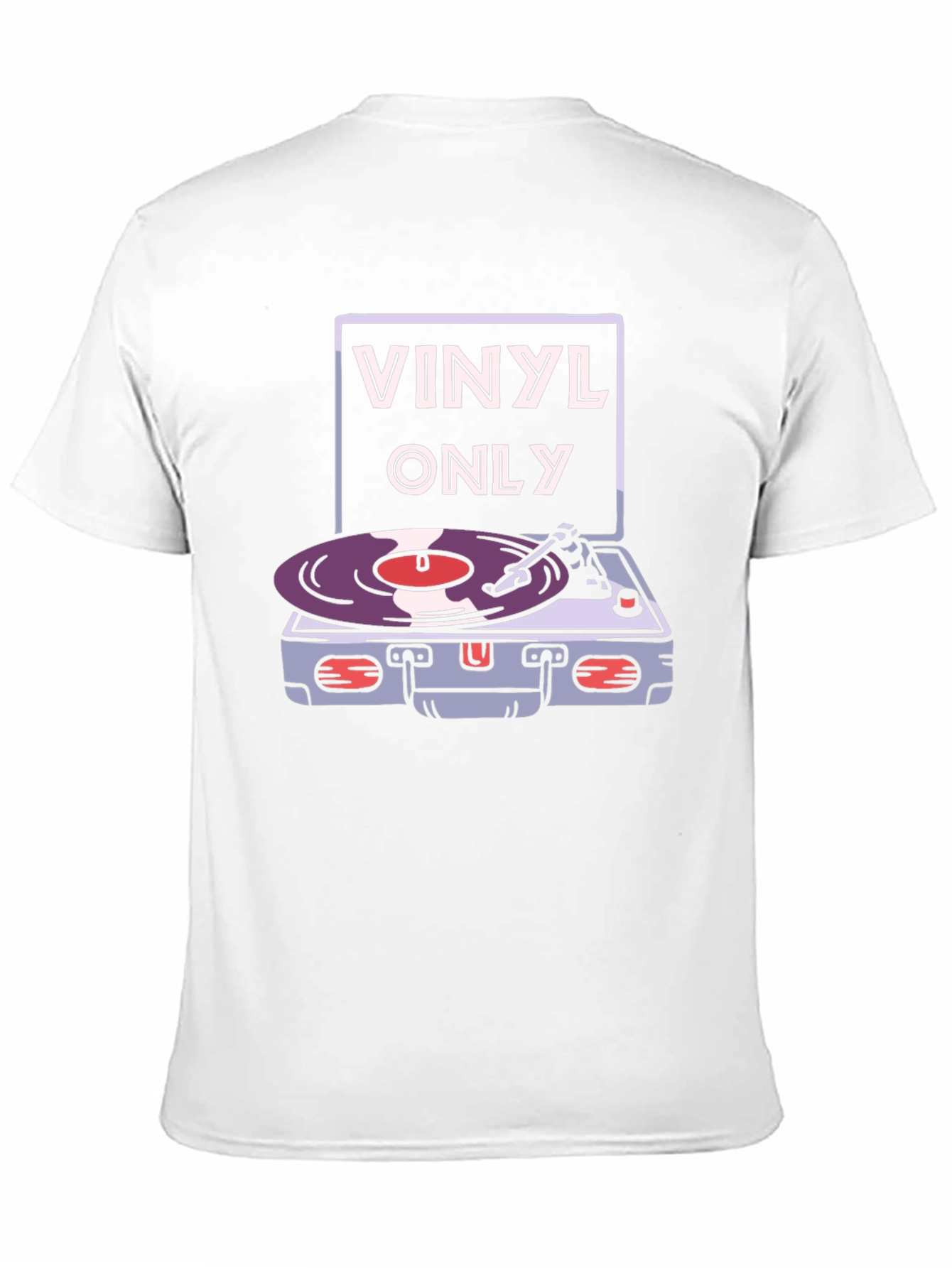 Vinyl Only Graphic Tee - Retro Music Lover T-Shirt