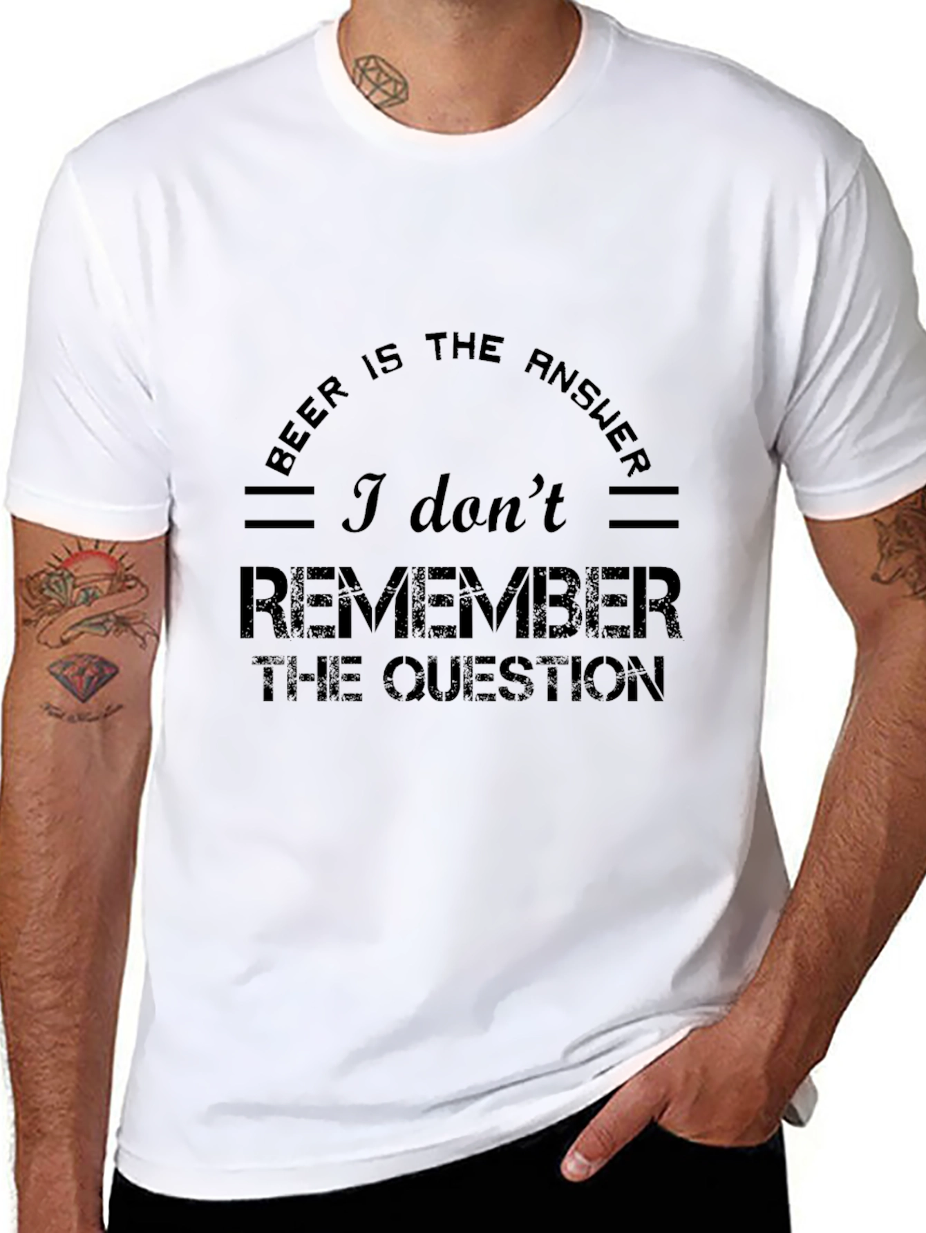 Beer is the Answer Funny Graphic Tee