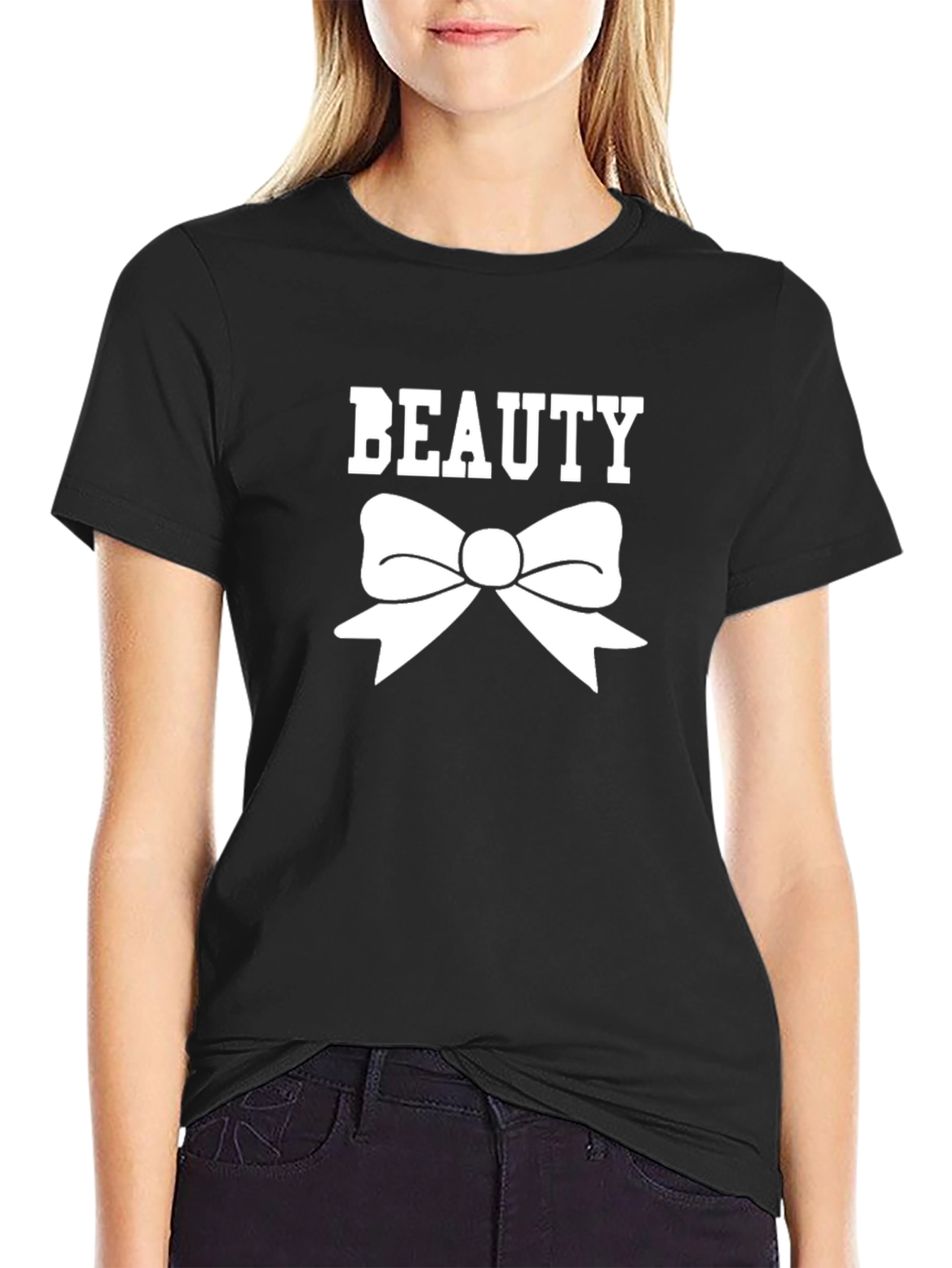 Beauty Bow T-Shirt - Stylish Graphic Tee