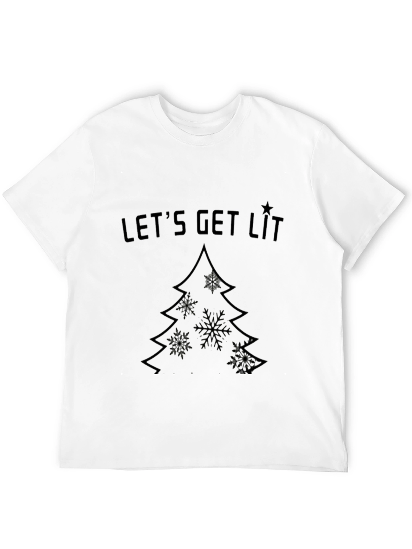 Lets Get Lit Christmas Tree T-Shirt