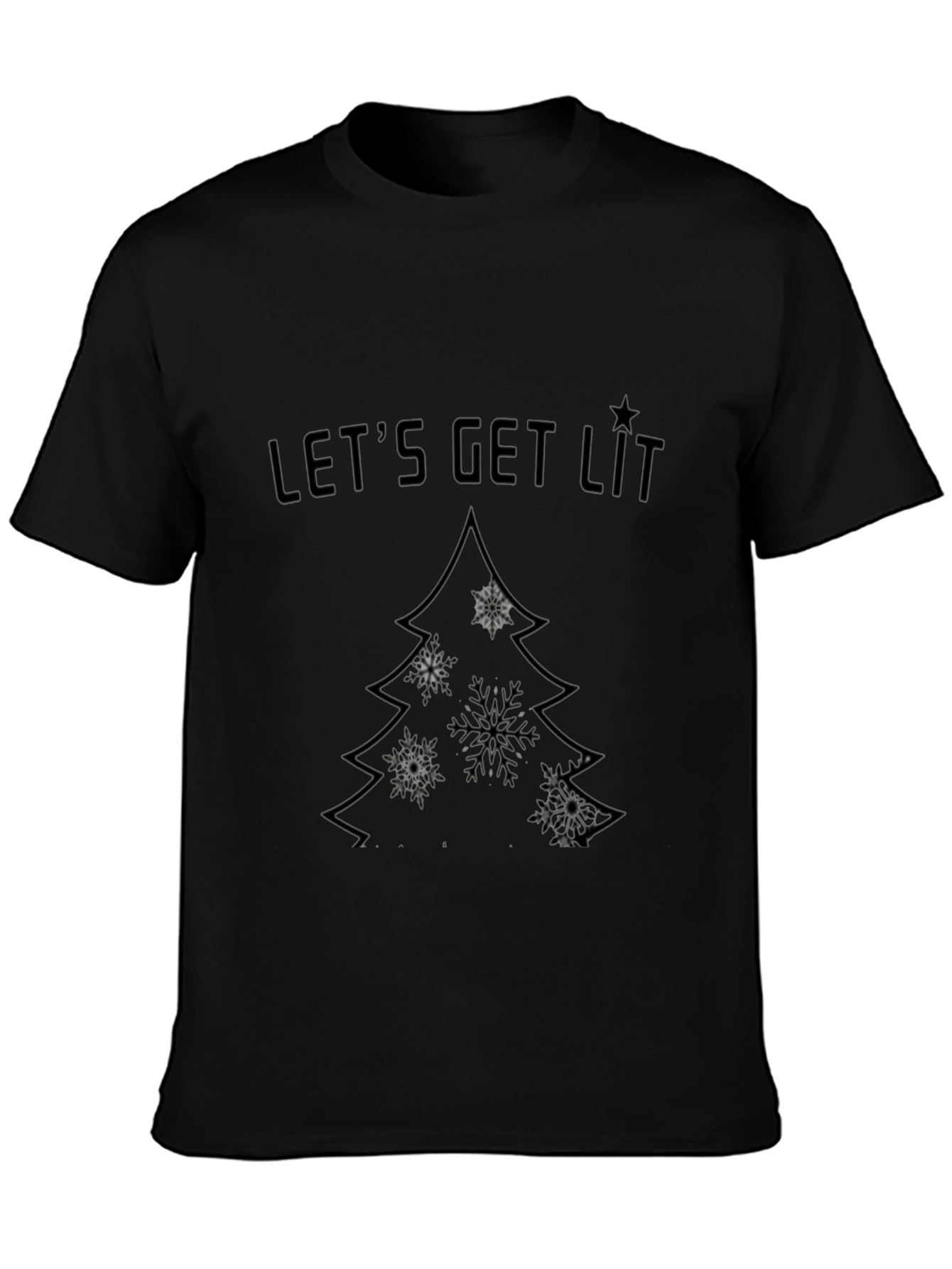 Lets Get Lit Christmas Tree T-Shirt