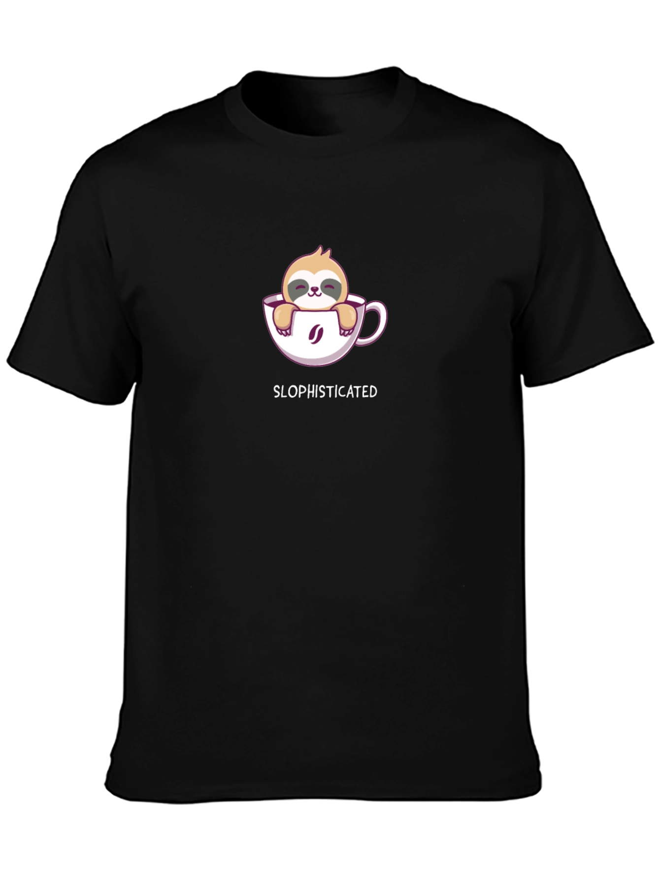 Sloth in Coffee Cup T-Shirt - Slophisticated Tee