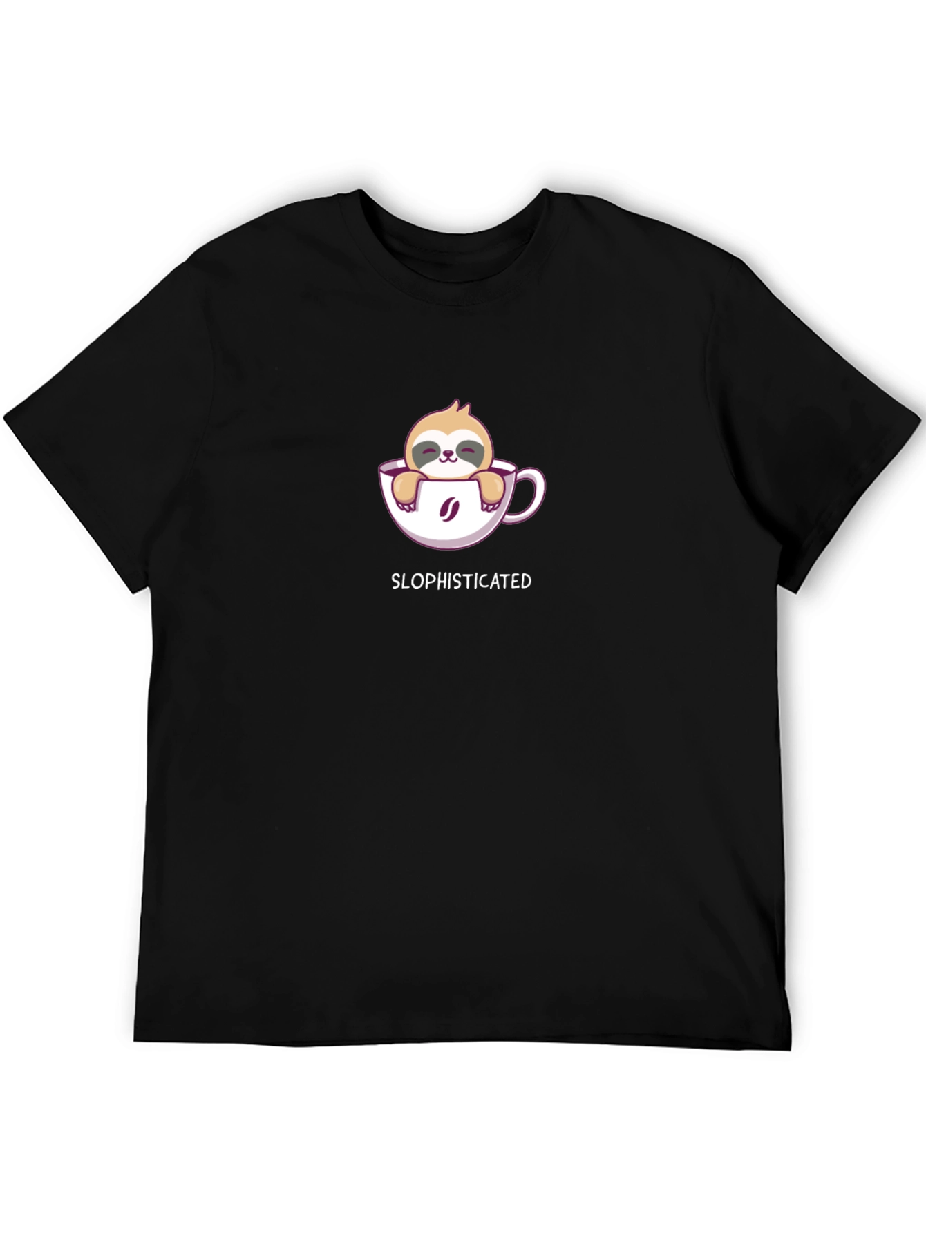 Sloth in Coffee Cup T-Shirt - Slophisticated Tee