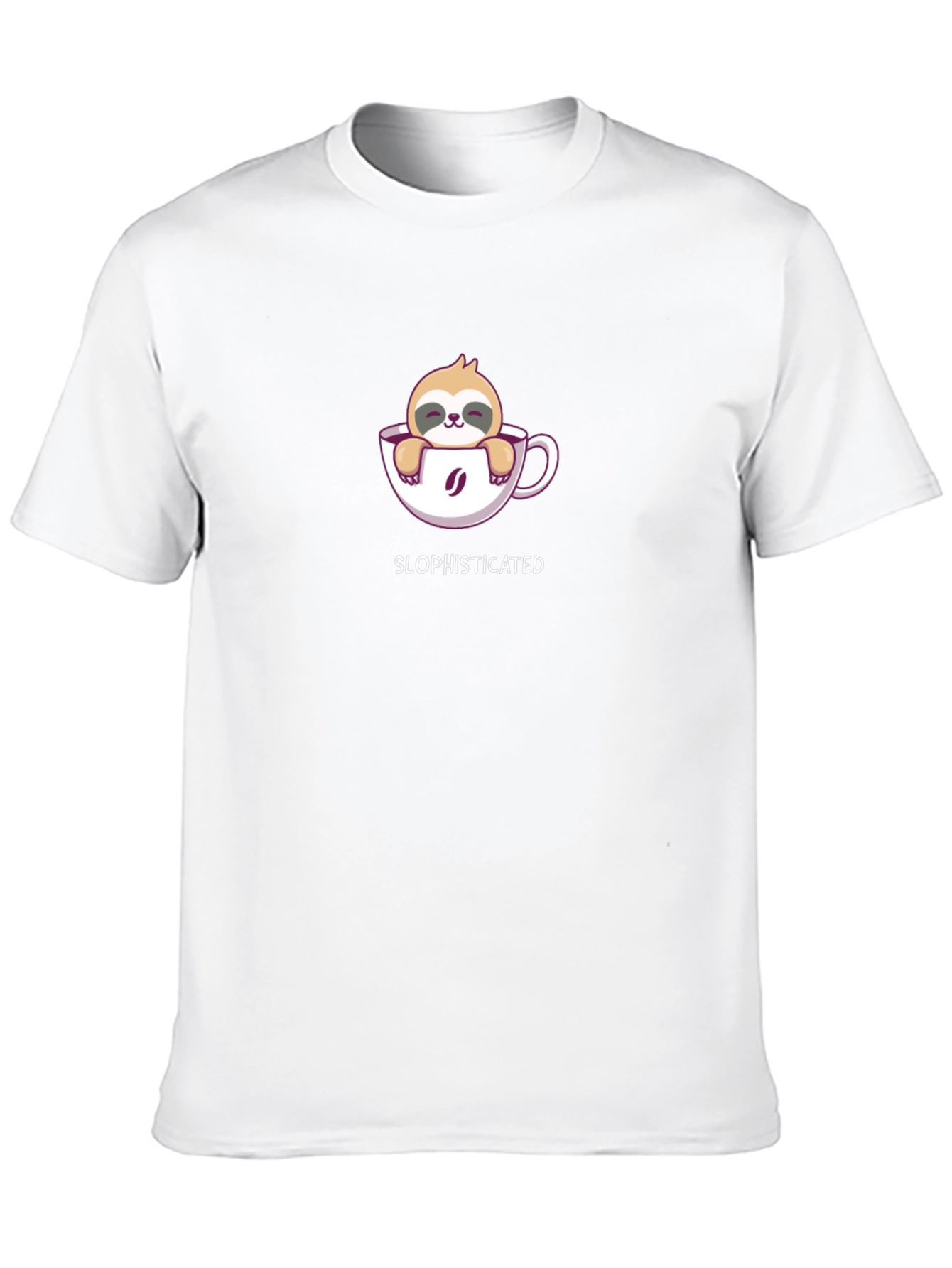 Sloth in Coffee Cup T-Shirt - Slophisticated Tee