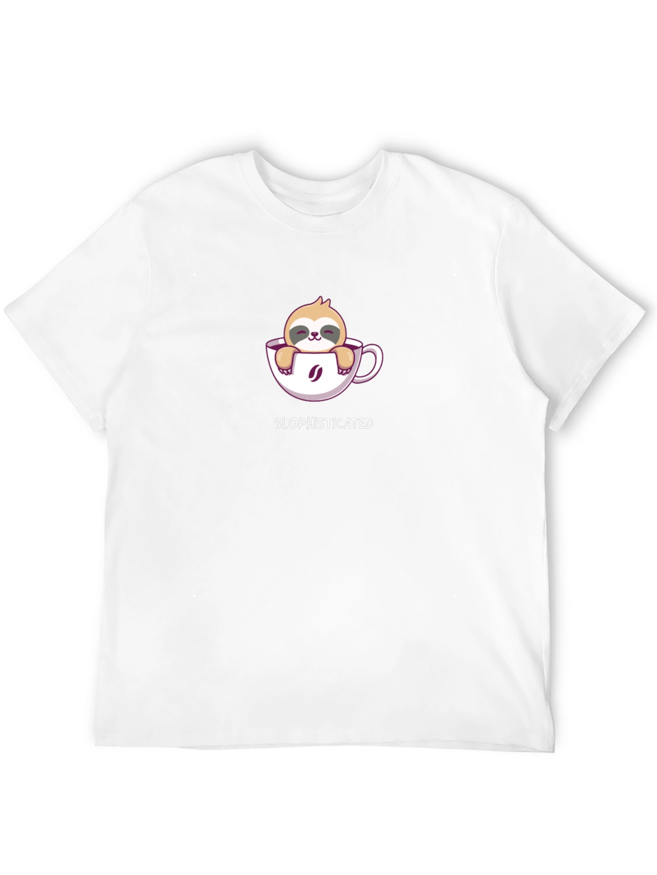 Sloth in Coffee Cup T-Shirt - Slophisticated Tee