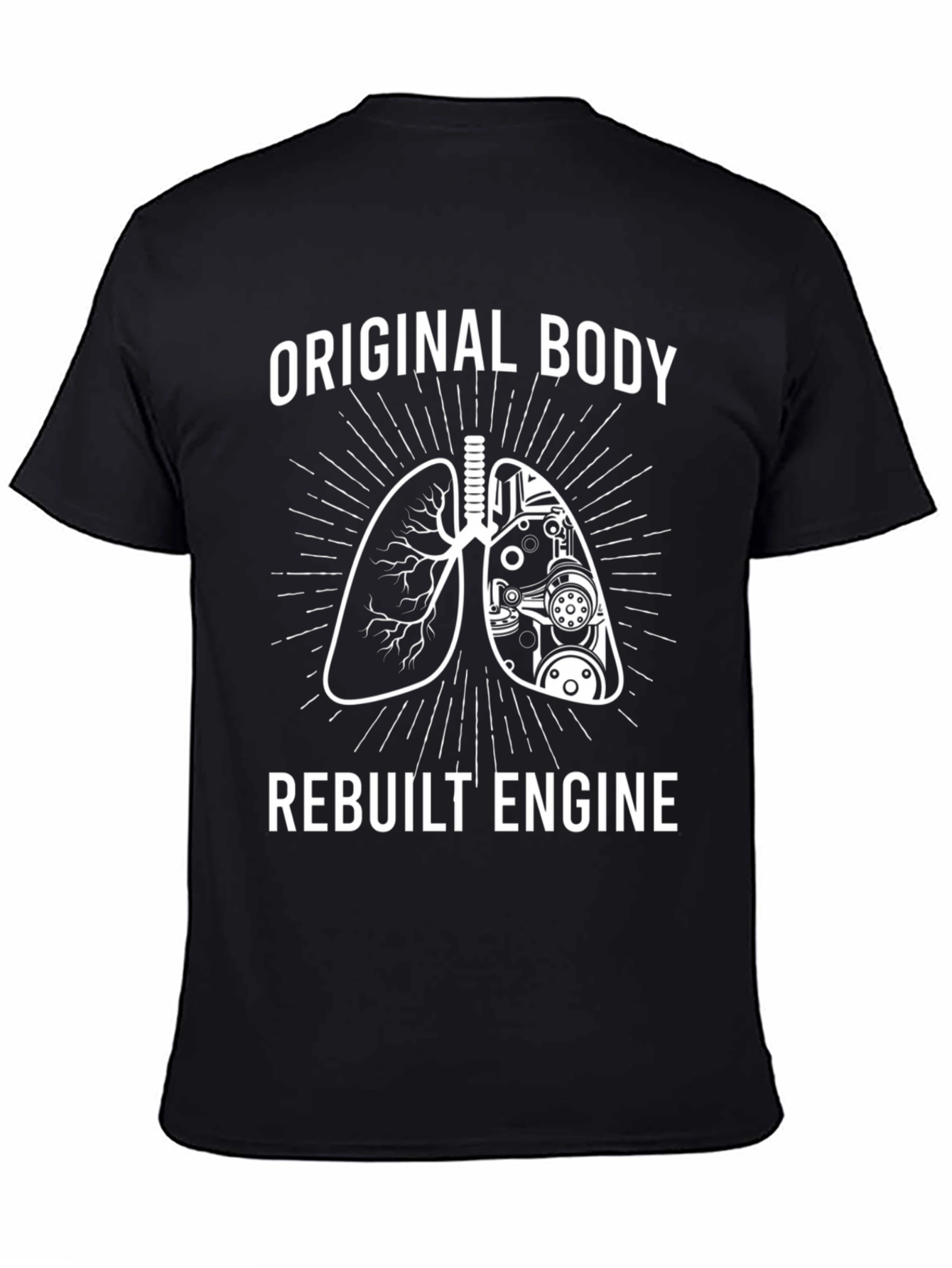 Original Body Rebuilt Engine T-Shirt - Black