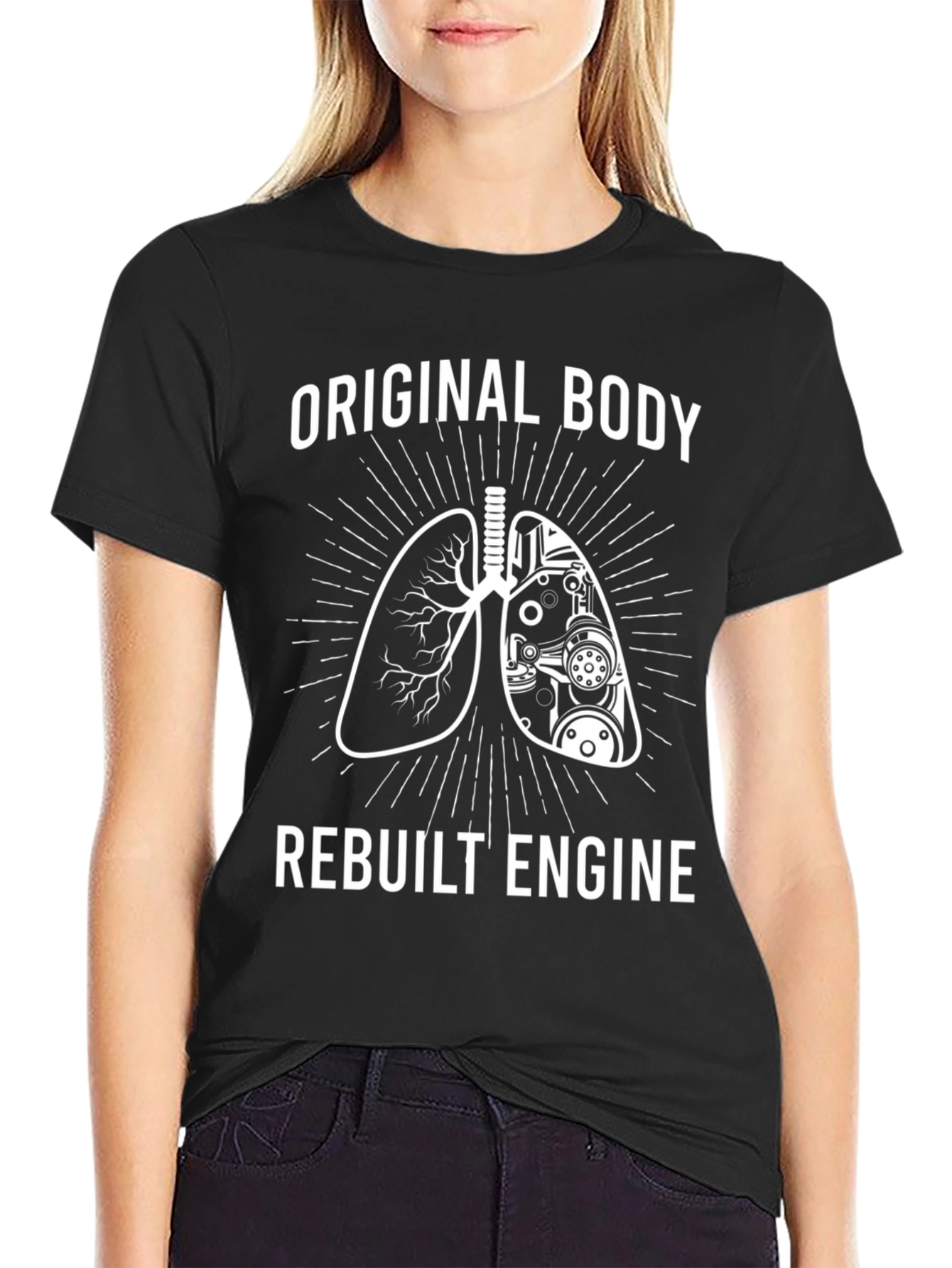 Original Body Rebuilt Engine T-Shirt - Black