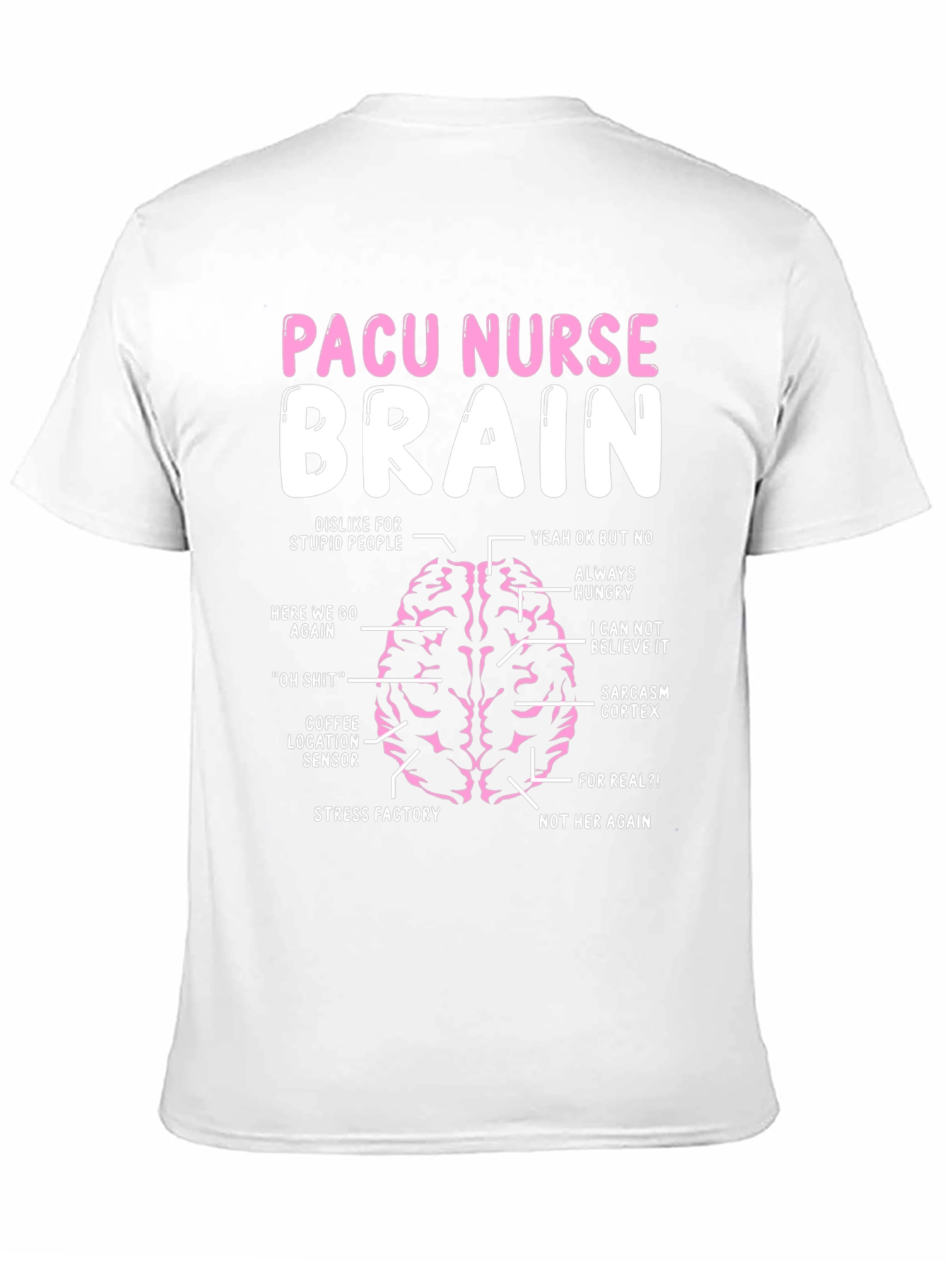 PACU Nurse Brain T-Shirt - Funny Nursing Tee
