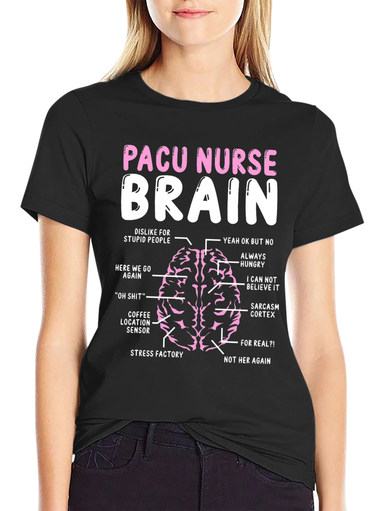 PACU Nurse Brain T-Shirt - Funny Nursing Tee