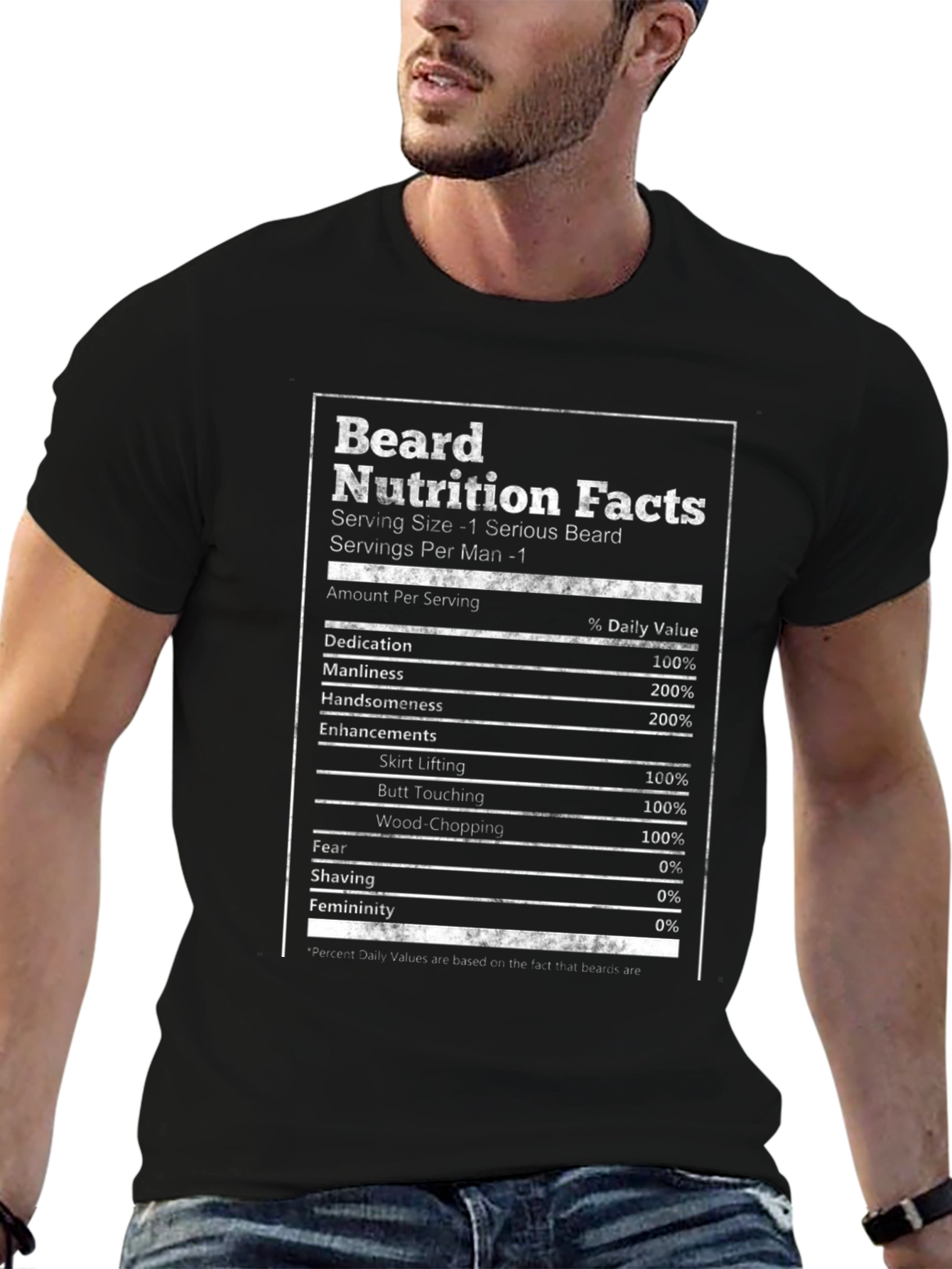 Beard Nutrition Facts T-Shirt