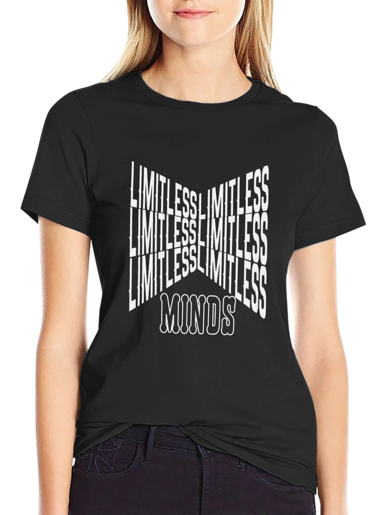 Limitless Minds Graphic T-Shirt - Black Cotton Tee