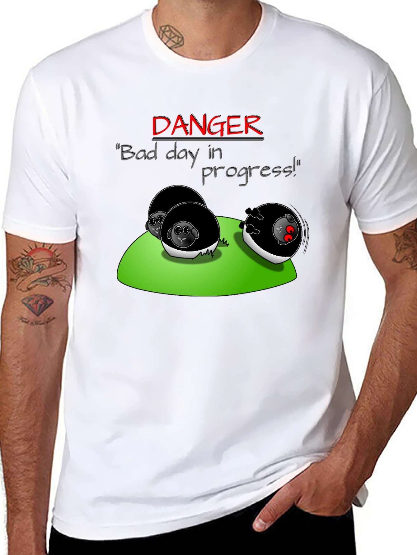 Danger Bad Day in Progress T-Shirt