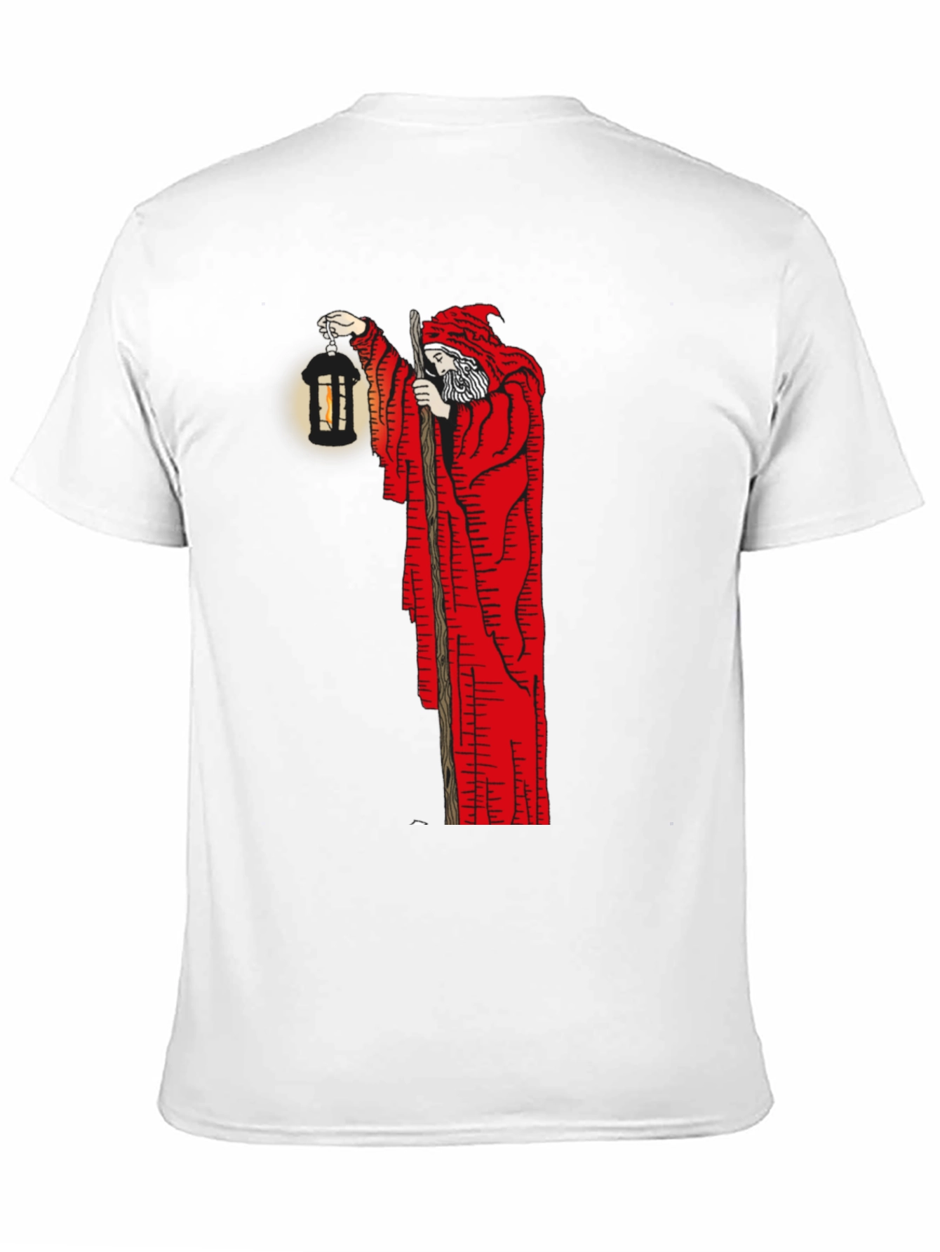 Wizard Lantern Graphic Tee - Black Cotton Blend