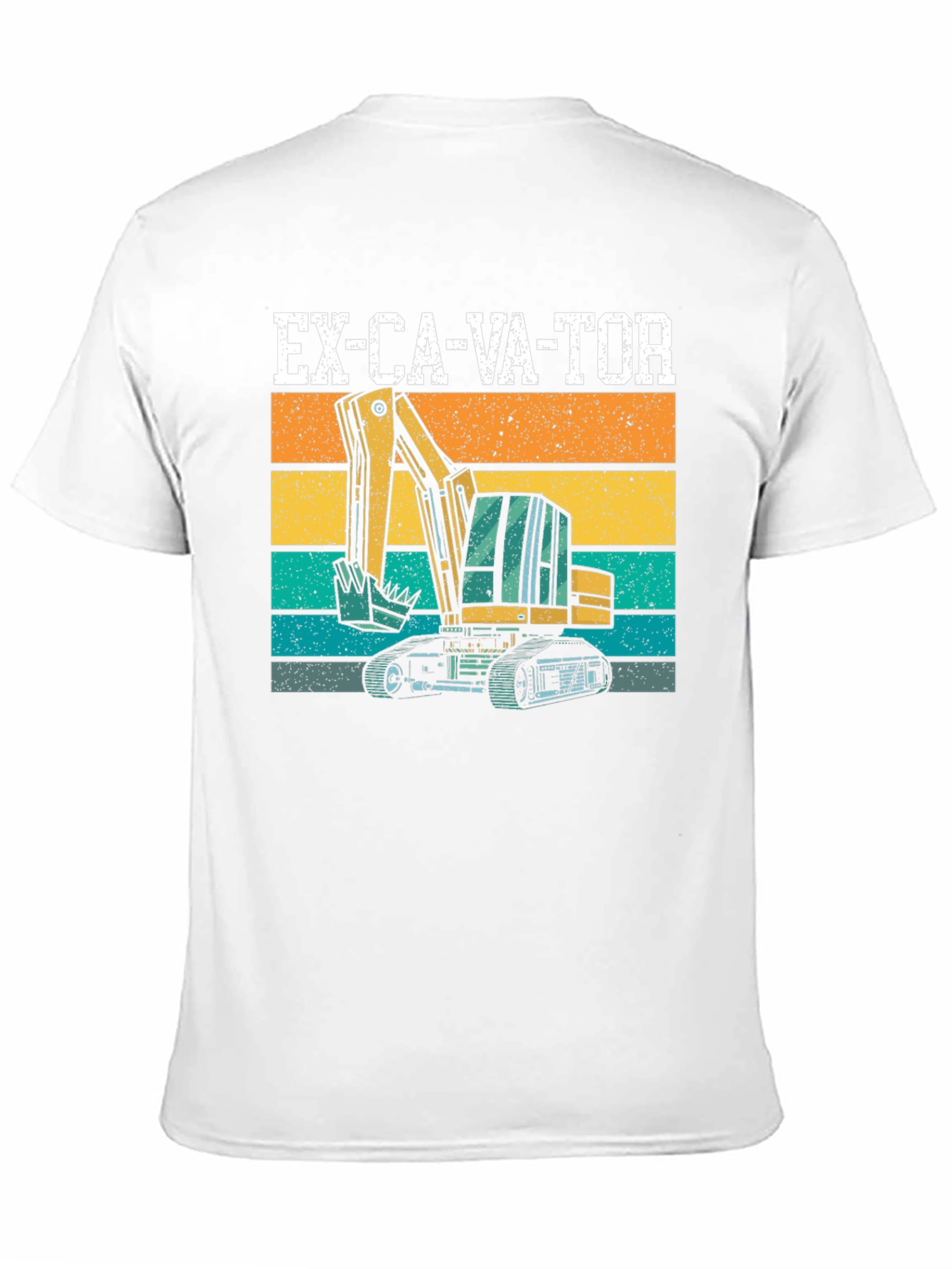 Excavator Graphic Tee - Construction Vehicle T-Shirt