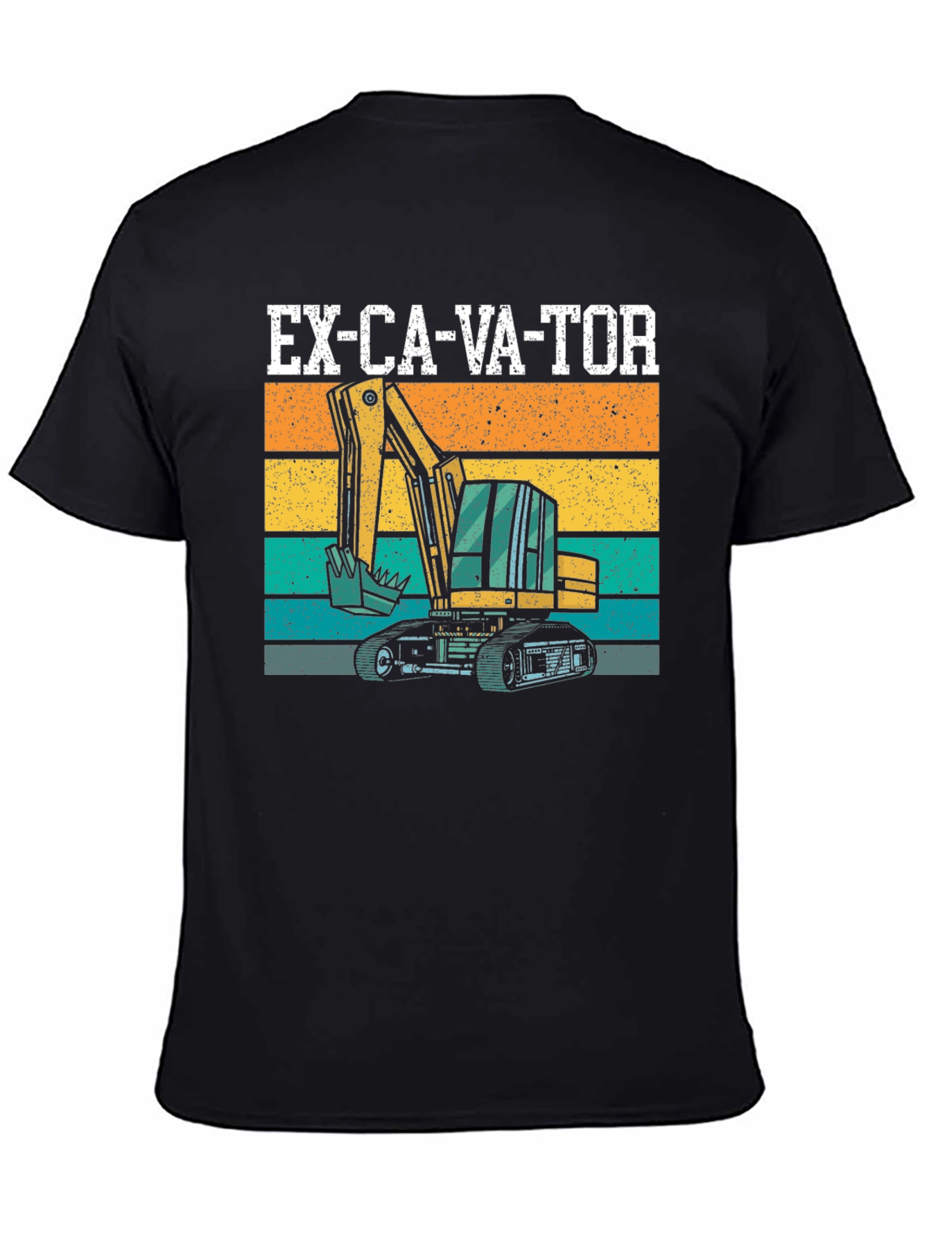 Excavator Graphic Tee - Construction Vehicle T-Shirt