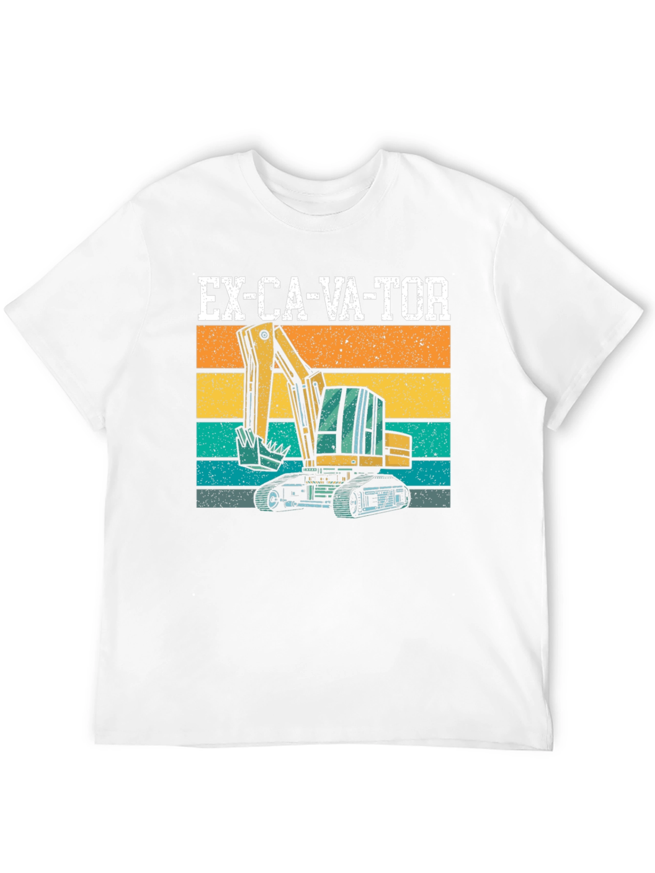 Excavator Graphic Tee - Construction Vehicle T-Shirt