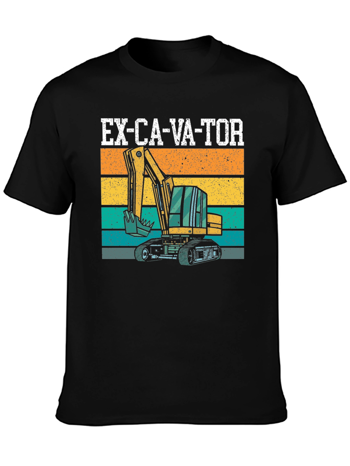 Excavator Graphic Tee - Construction Vehicle T-Shirt